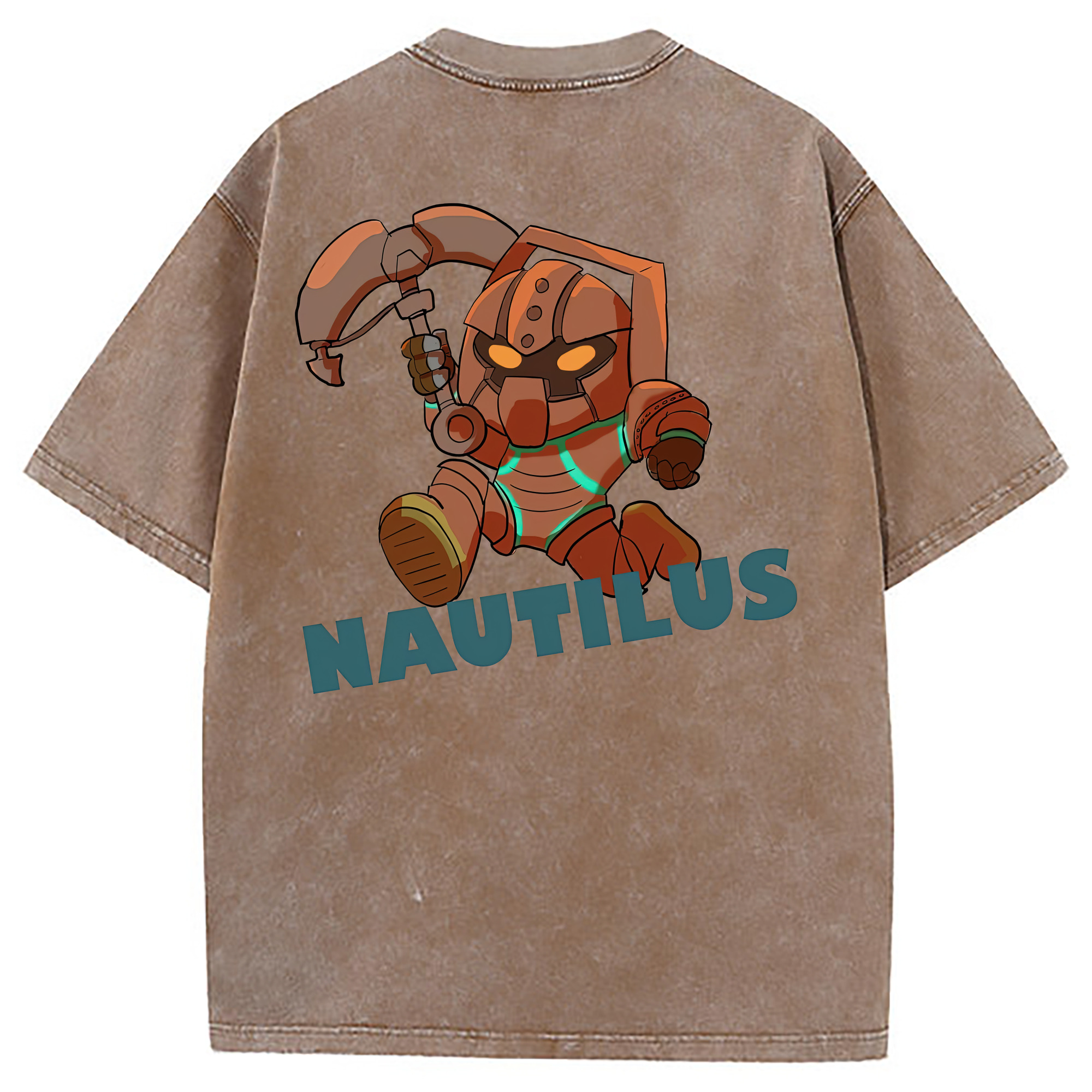 （画像用） リーグ・オブ・レジェンド League of Legends LOL 綿100% ヴィンテージ風 半袖Tシャツ（背面プリント）