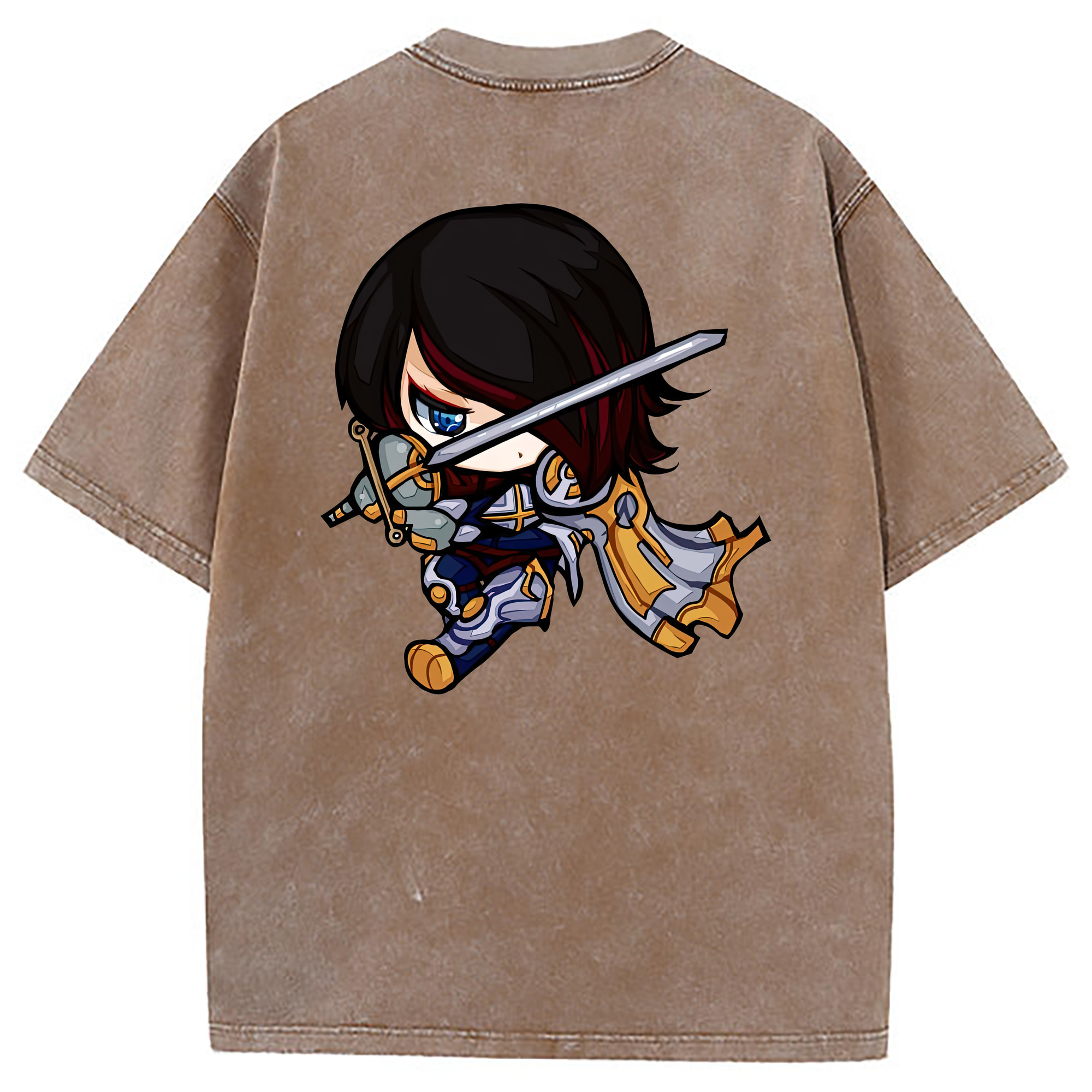 （画像用） リーグ・オブ・レジェンド League of Legends LOL 綿100% ヴィンテージ風 半袖Tシャツ（背面プリント）