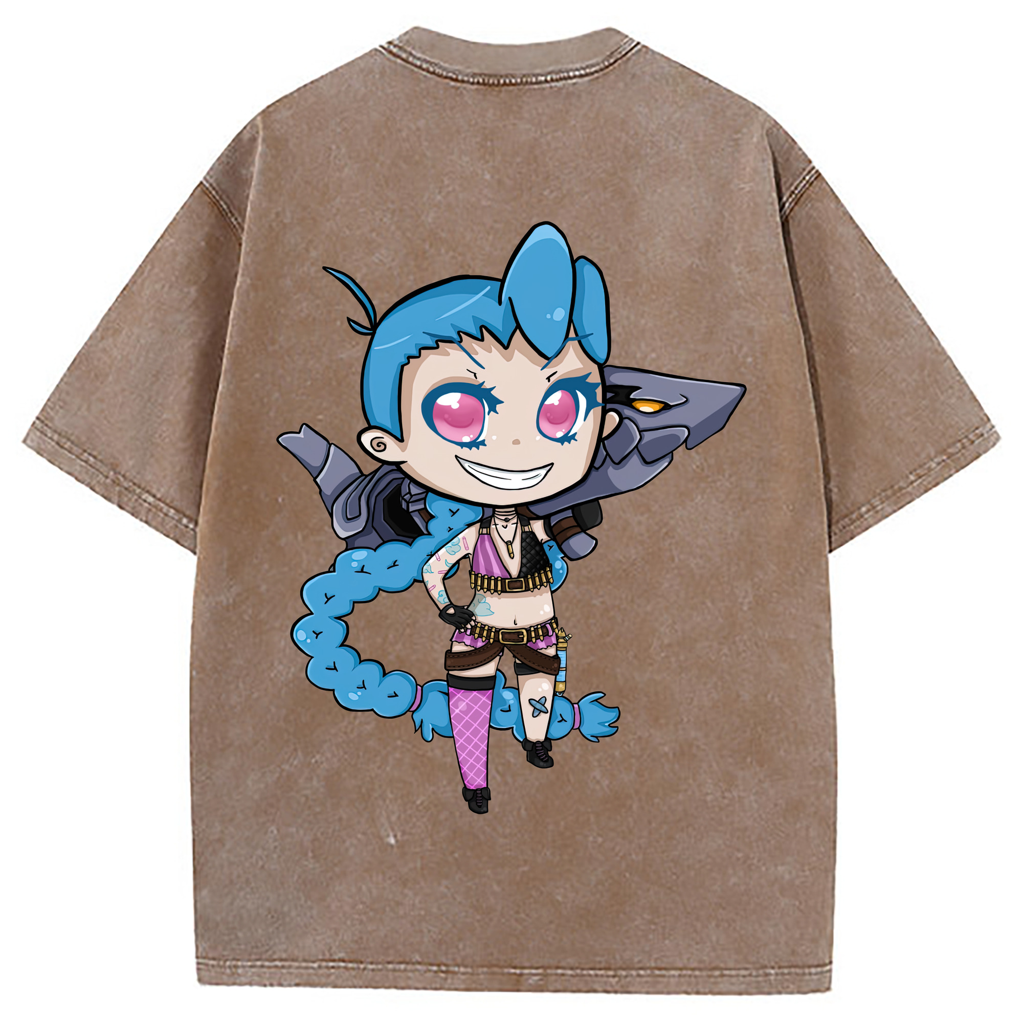 （画像用） リーグ・オブ・レジェンド League of Legends LOL 綿100% ヴィンテージ風 半袖Tシャツ（背面プリント）