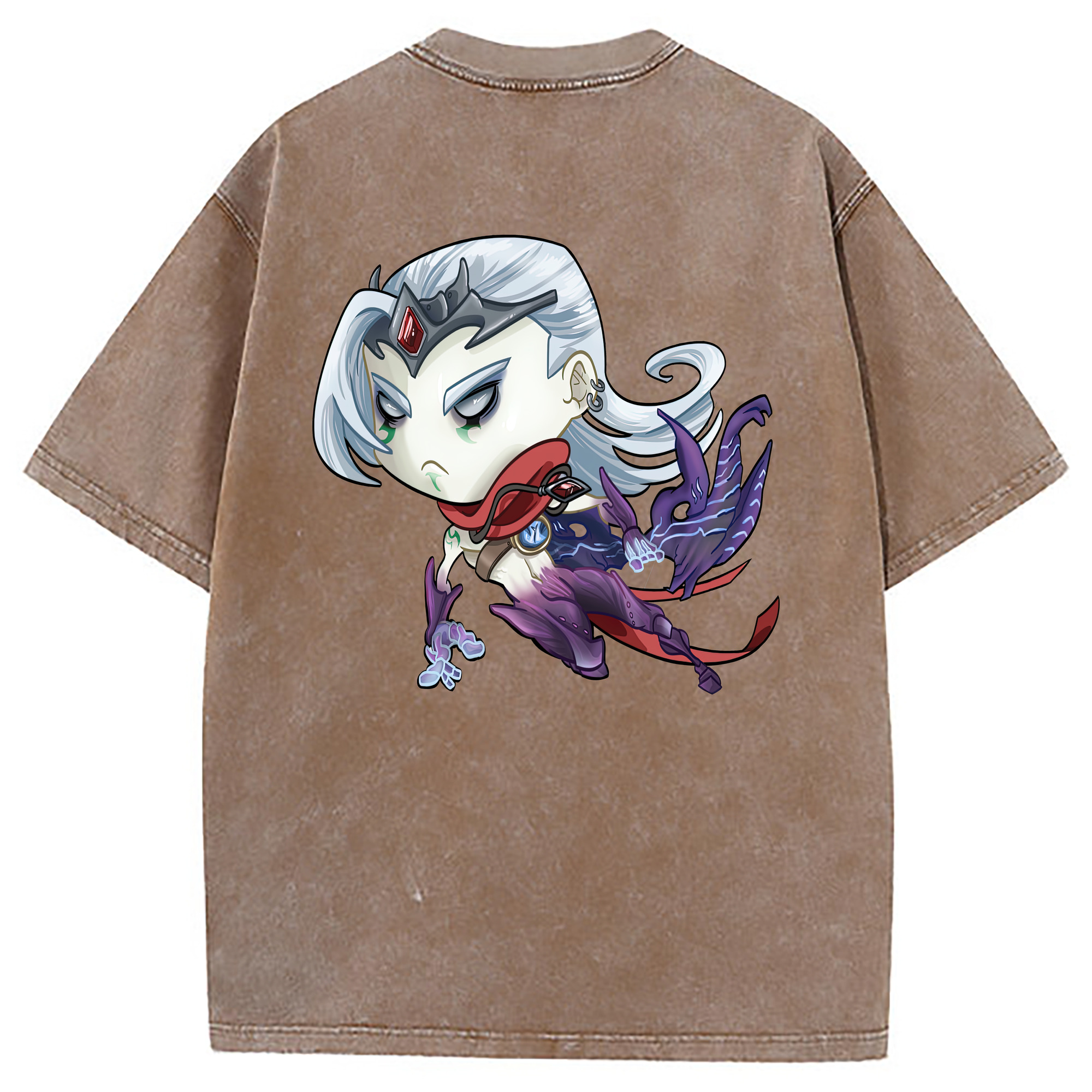 （画像用） リーグ・オブ・レジェンド League of Legends LOL 綿100% ヴィンテージ風 半袖Tシャツ（背面プリント）