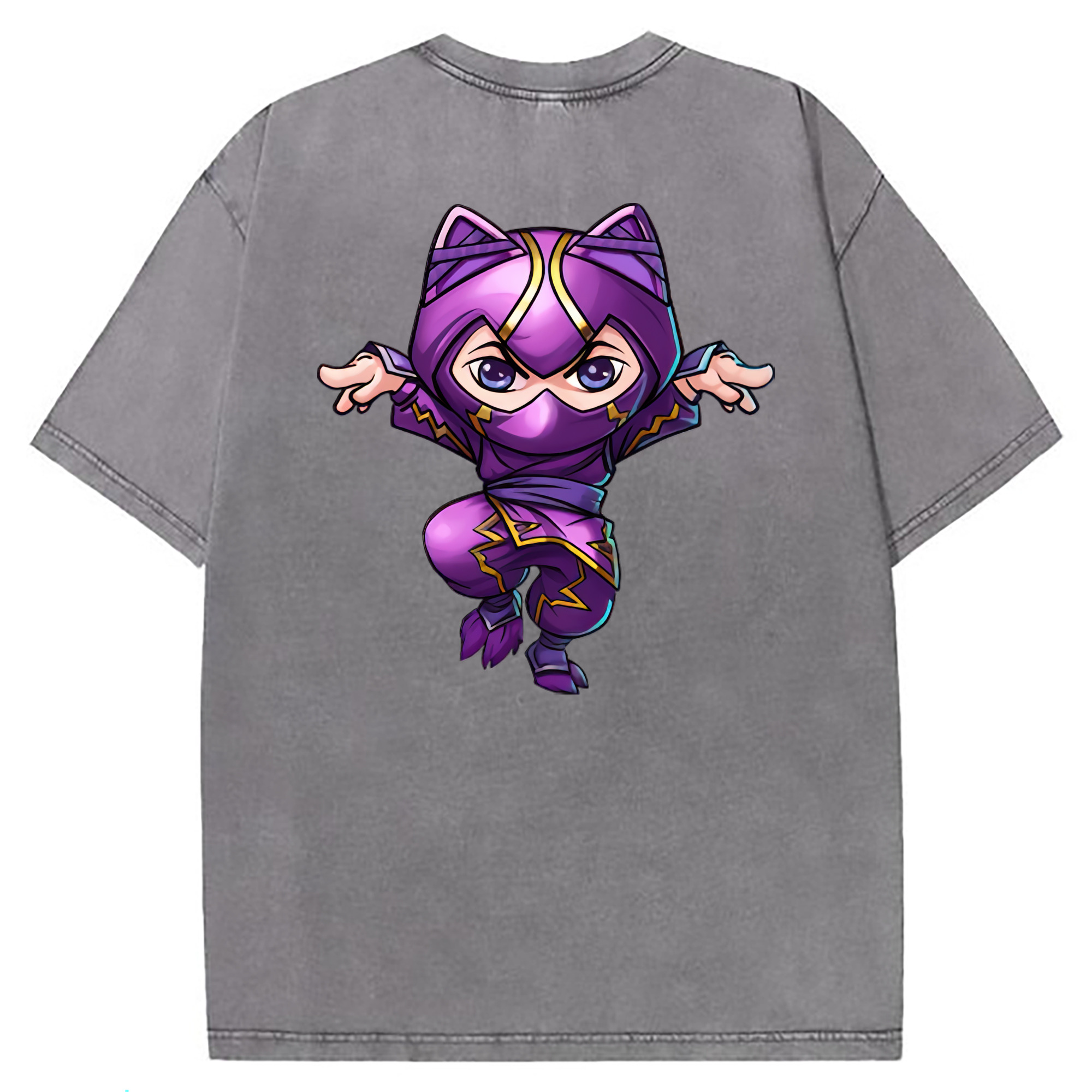 （画像用） リーグ・オブ・レジェンド League of Legends LOL 綿100% ヴィンテージ風 半袖Tシャツ（背面プリント）