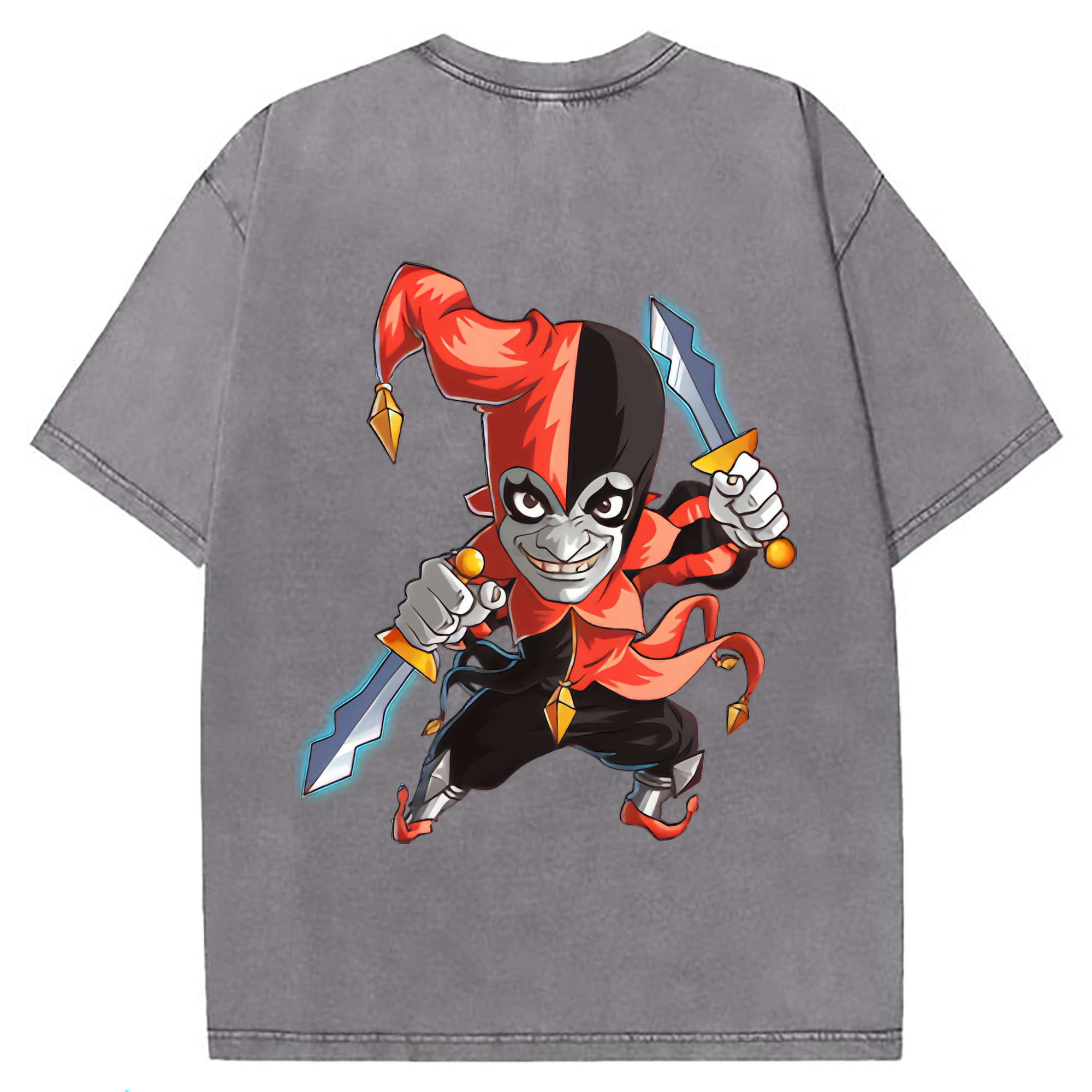 （画像用） リーグ・オブ・レジェンド League of Legends LOL 綿100% ヴィンテージ風 半袖Tシャツ（背面プリント）