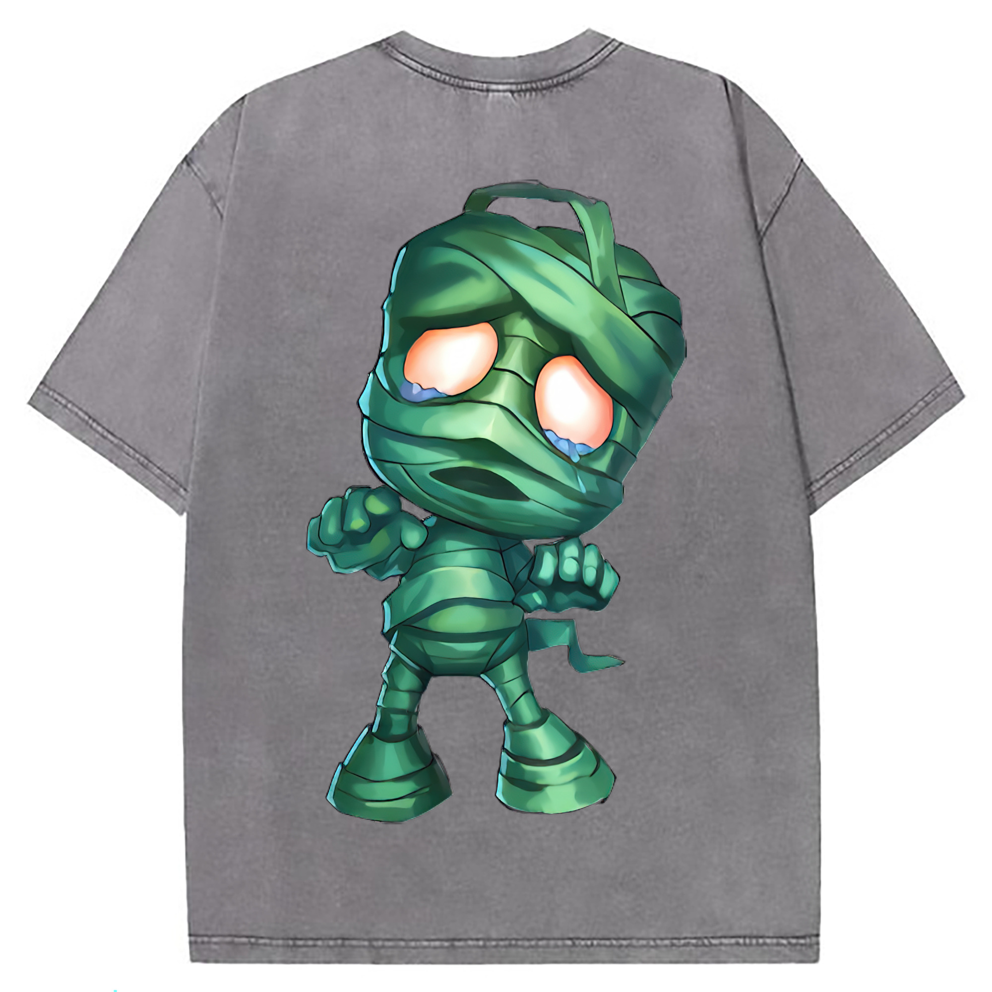 （画像用） リーグ・オブ・レジェンド League of Legends LOL 綿100% ヴィンテージ風 半袖Tシャツ（背面プリント）
