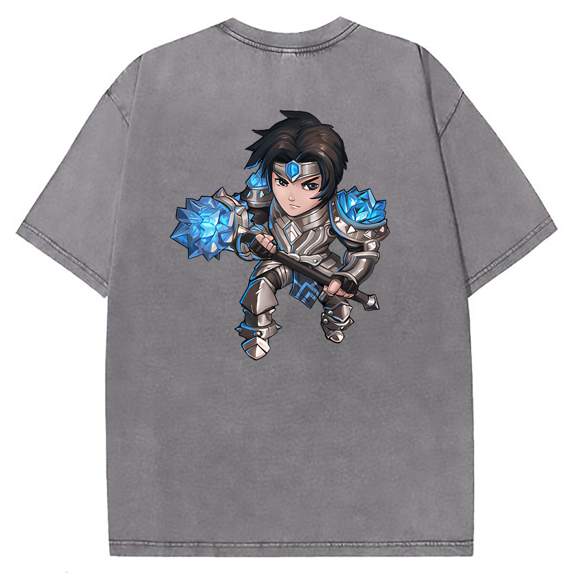 （画像用） リーグ・オブ・レジェンド League of Legends LOL 綿100% ヴィンテージ風 半袖Tシャツ（背面プリント）