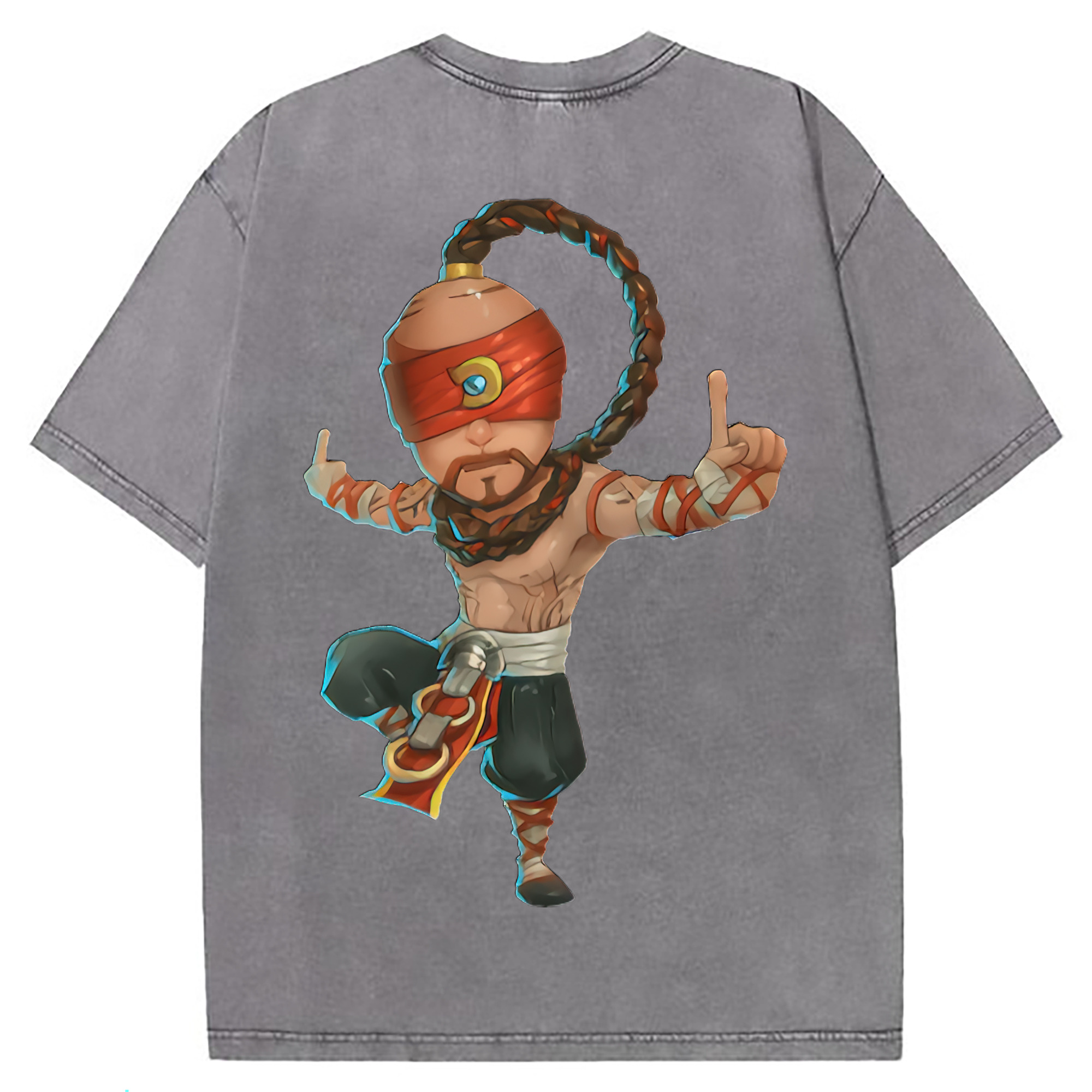 （画像用） リーグ・オブ・レジェンド League of Legends LOL 綿100% ヴィンテージ風 半袖Tシャツ（背面プリント）