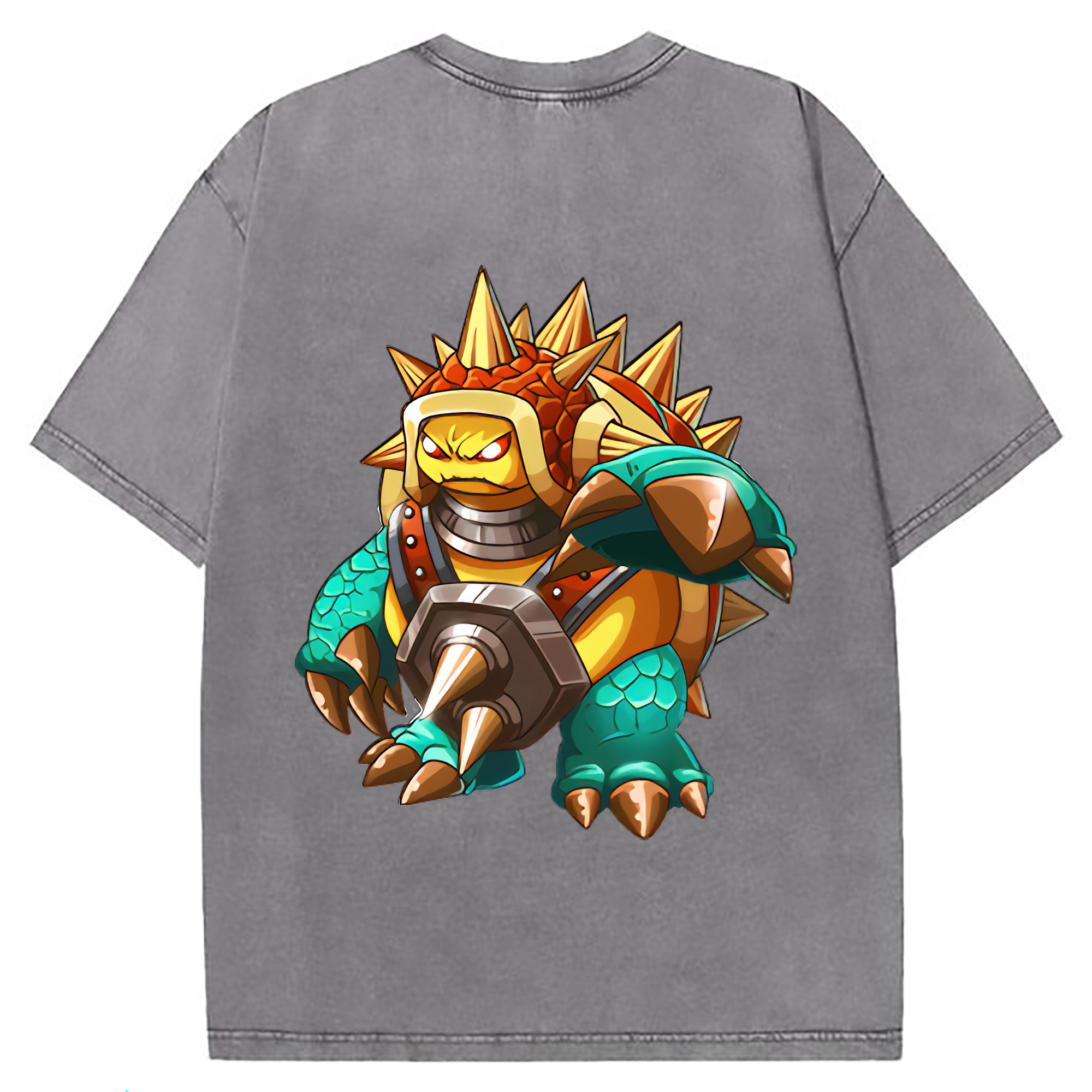 （画像用） リーグ・オブ・レジェンド League of Legends LOL 綿100% ヴィンテージ風 半袖Tシャツ（背面プリント）