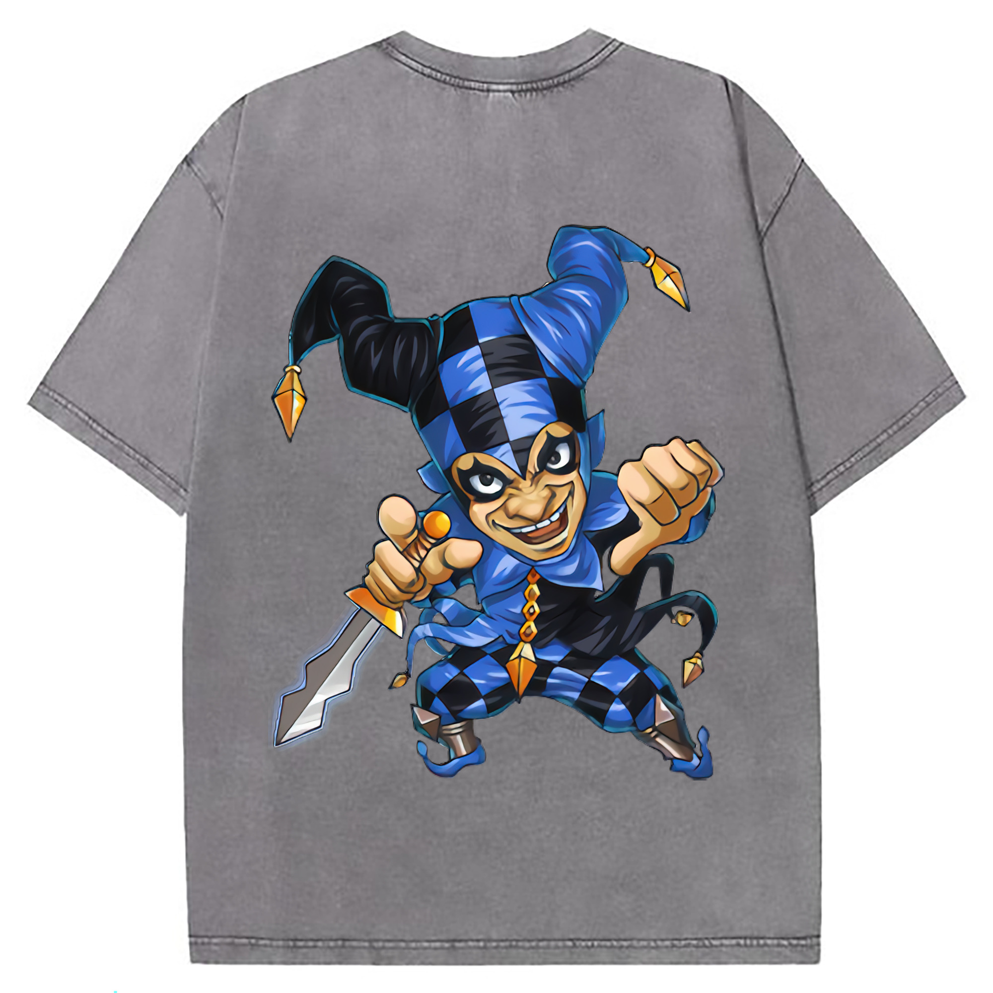 （画像用） リーグ・オブ・レジェンド League of Legends LOL 綿100% ヴィンテージ風 半袖Tシャツ（背面プリント）