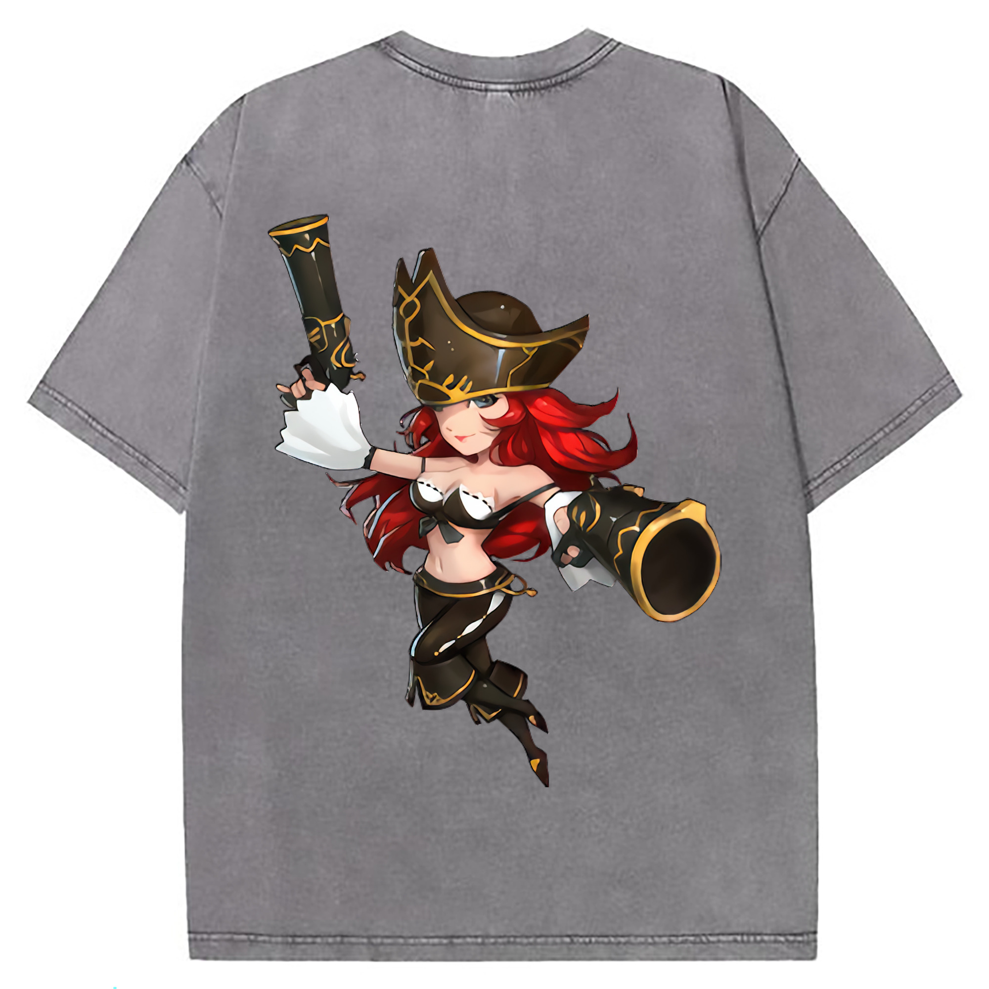 （画像用） リーグ・オブ・レジェンド League of Legends LOL 綿100% ヴィンテージ風 半袖Tシャツ（背面プリント）