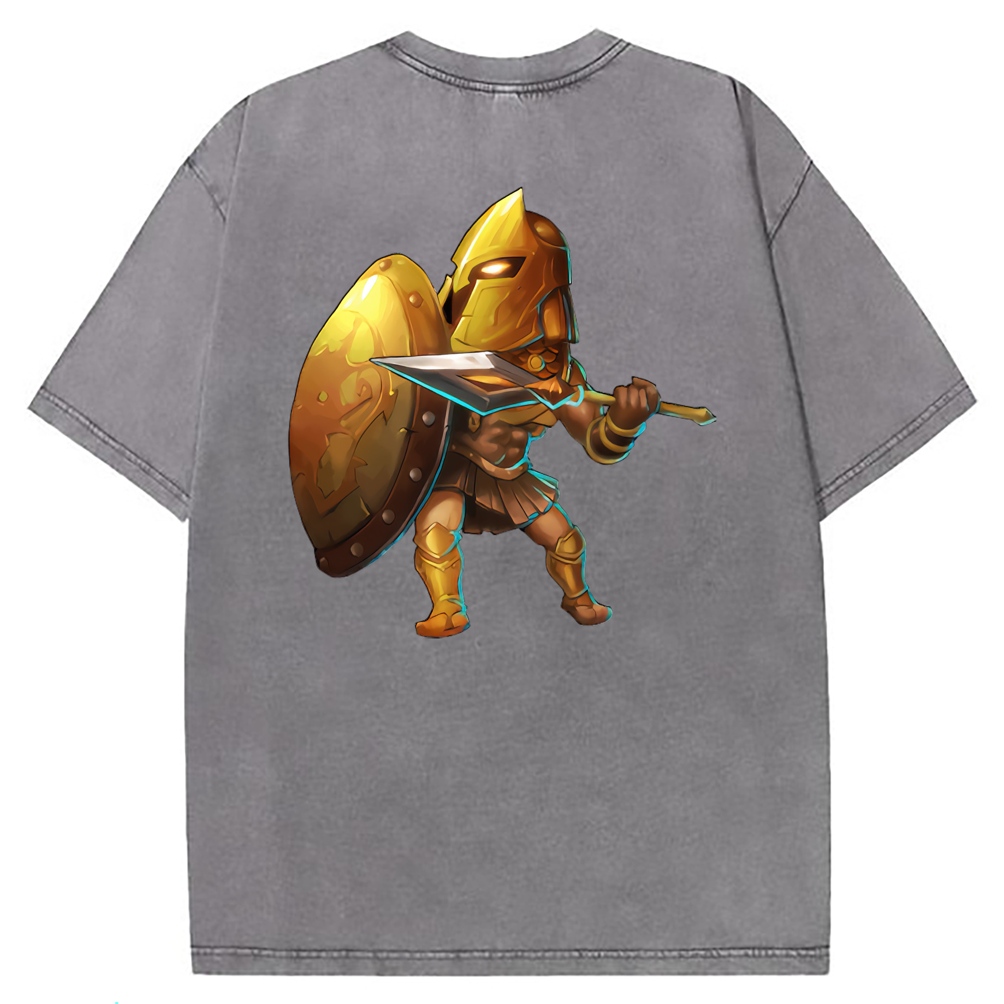 （画像用） リーグ・オブ・レジェンド League of Legends LOL 綿100% ヴィンテージ風 半袖Tシャツ（背面プリント）