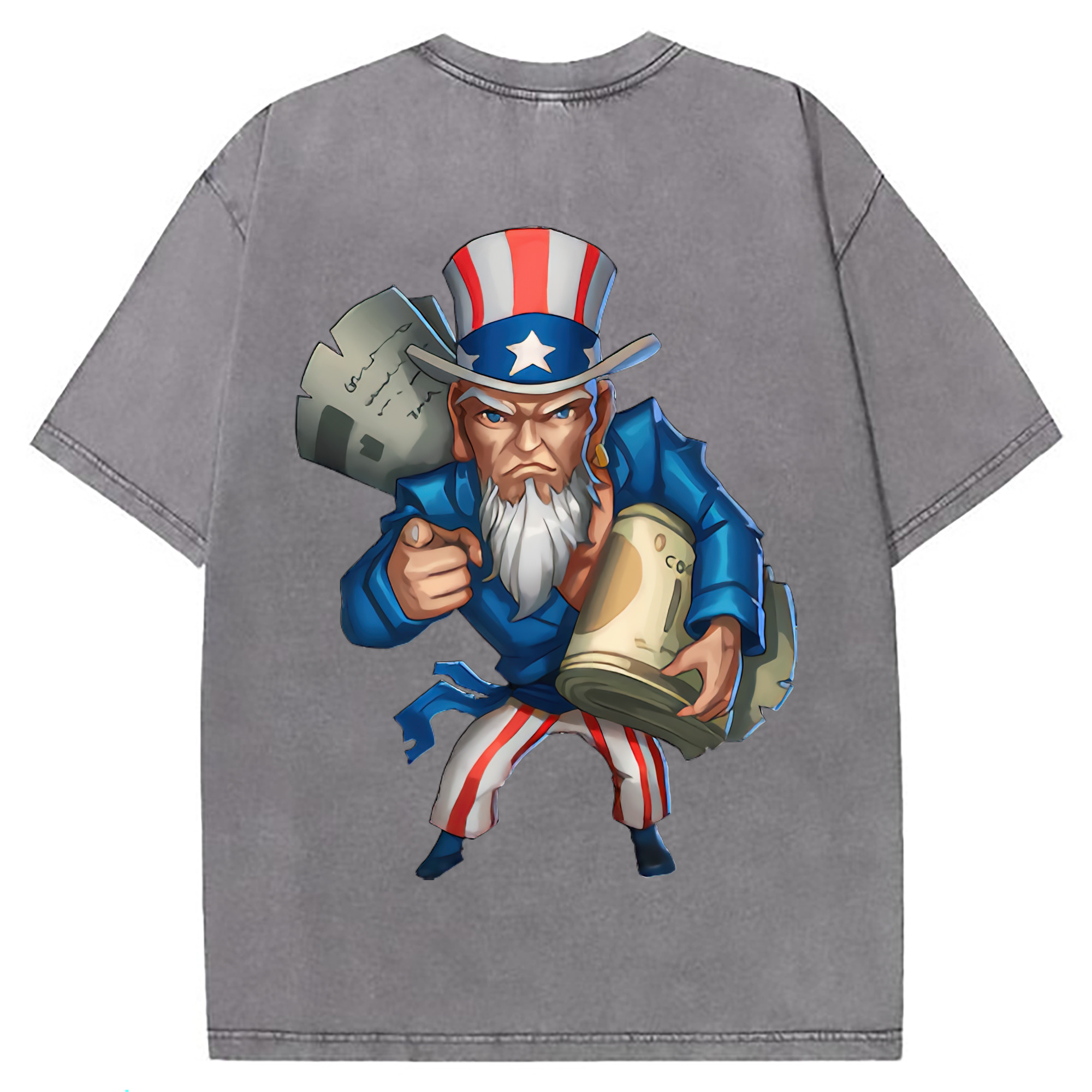 （画像用） リーグ・オブ・レジェンド League of Legends LOL 綿100% ヴィンテージ風 半袖Tシャツ（背面プリント）