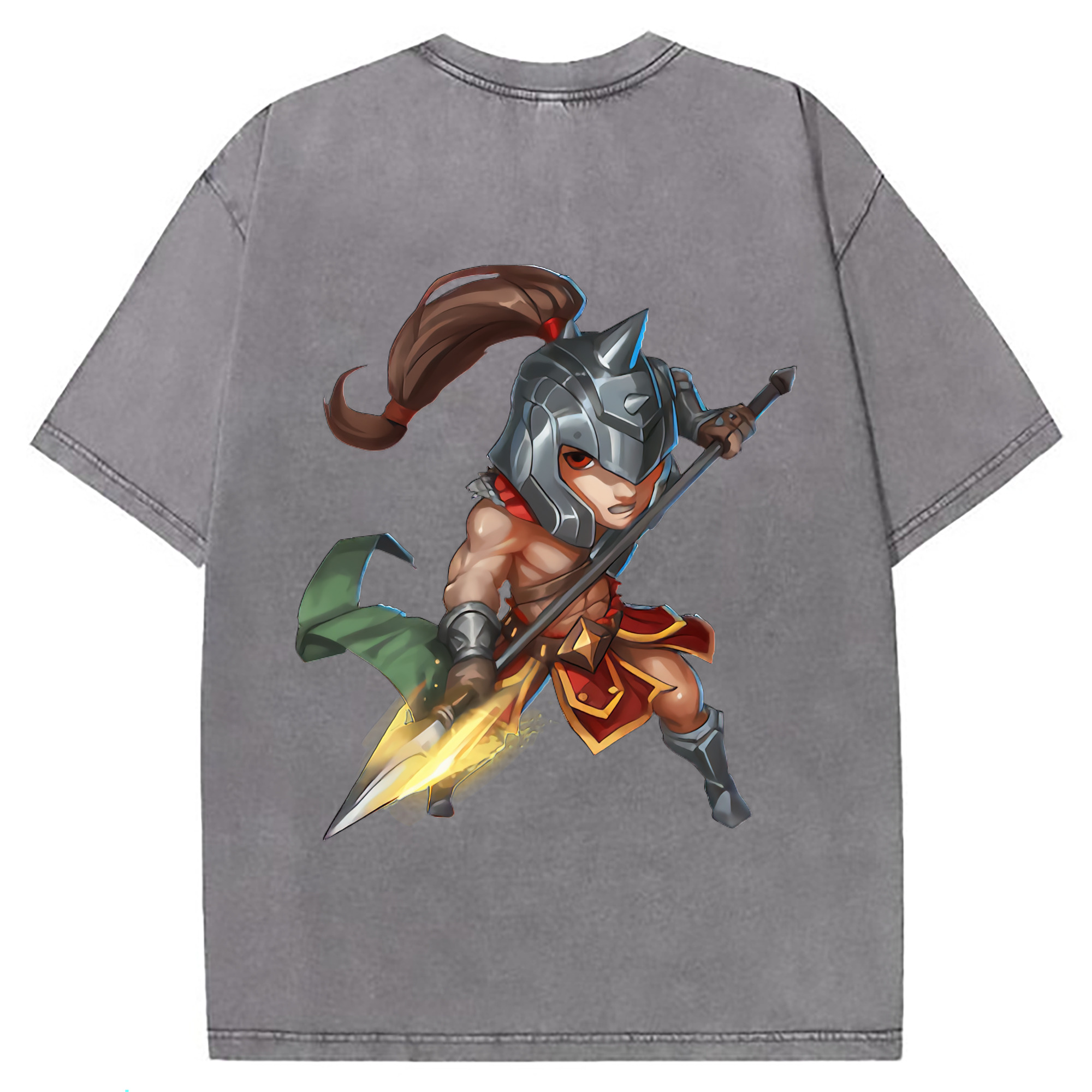 （画像用） リーグ・オブ・レジェンド League of Legends LOL 綿100% ヴィンテージ風 半袖Tシャツ（背面プリント）