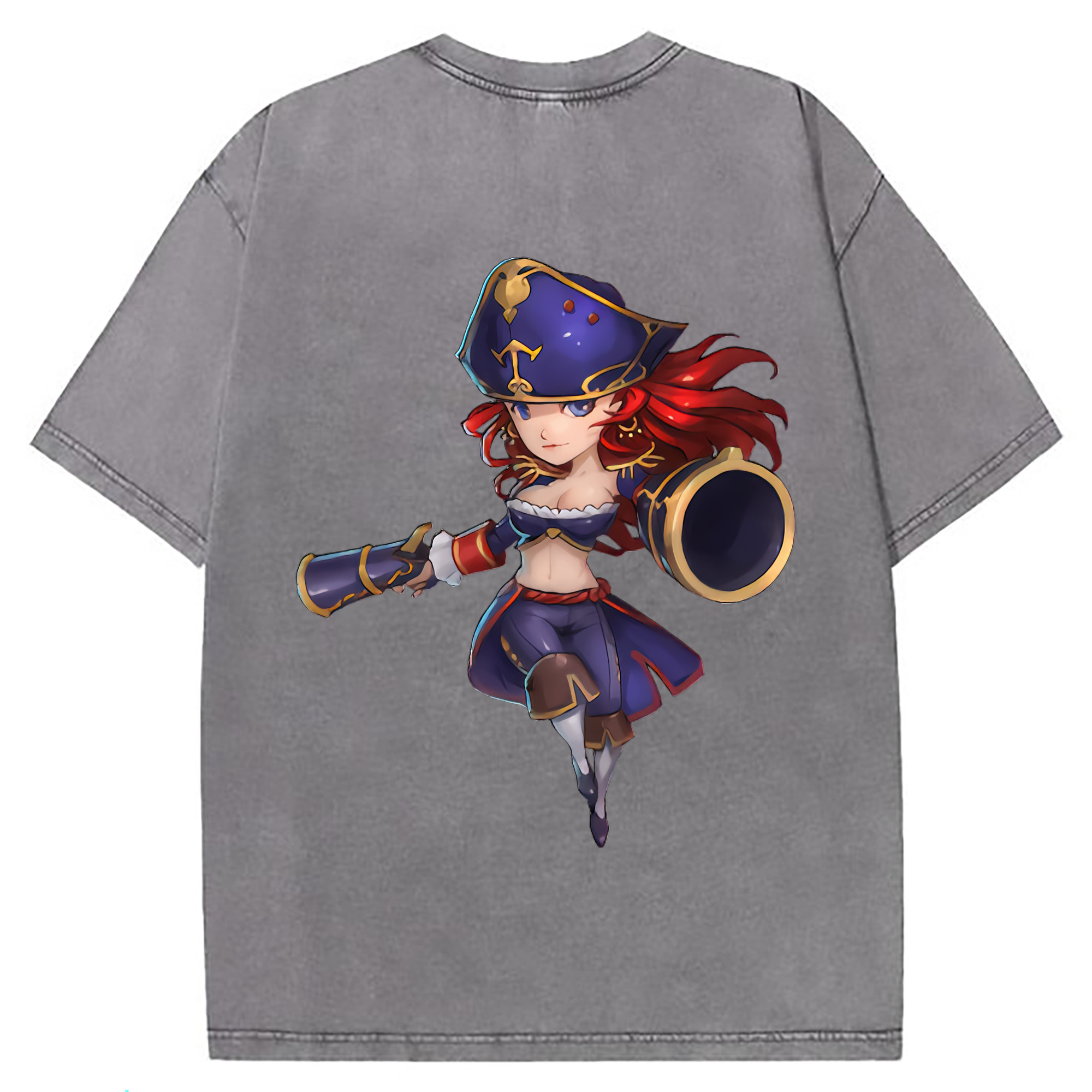 （画像用） リーグ・オブ・レジェンド League of Legends LOL 綿100% ヴィンテージ風 半袖Tシャツ（背面プリント）