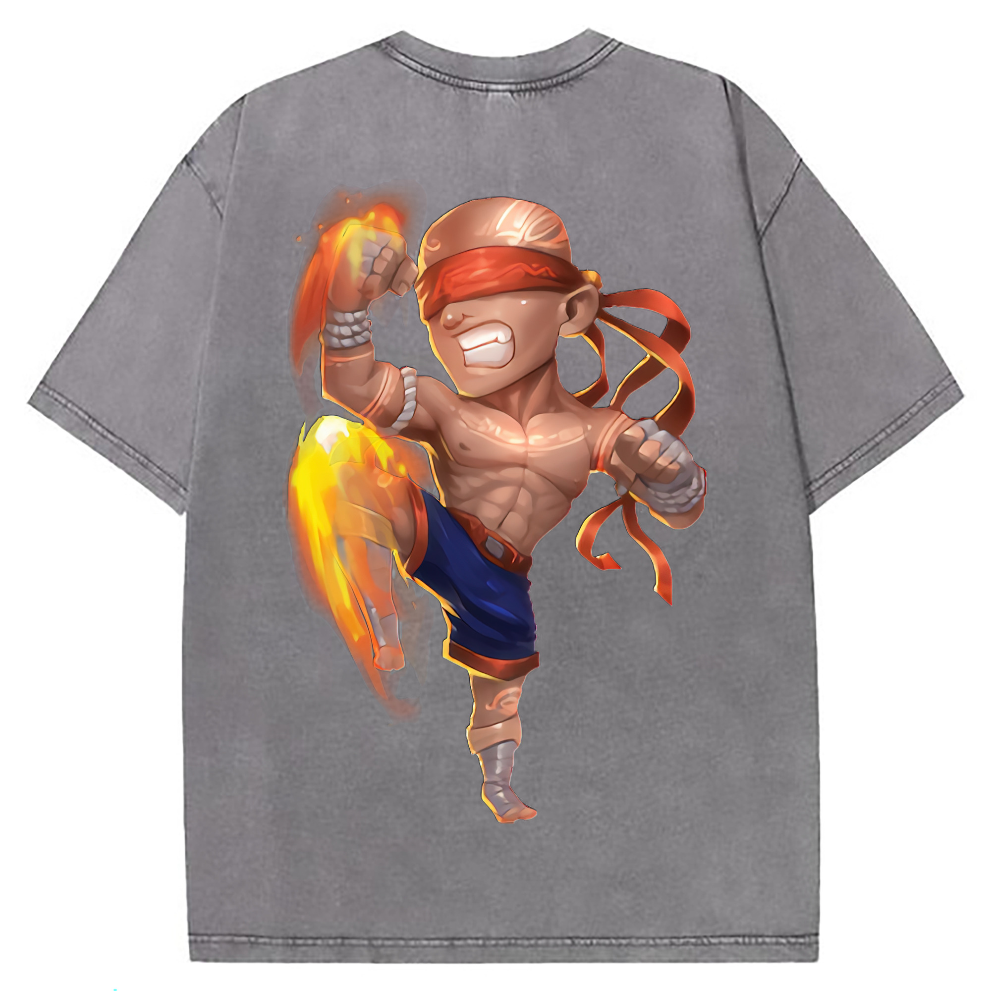 （画像用） リーグ・オブ・レジェンド League of Legends LOL 綿100% ヴィンテージ風 半袖Tシャツ（背面プリント）