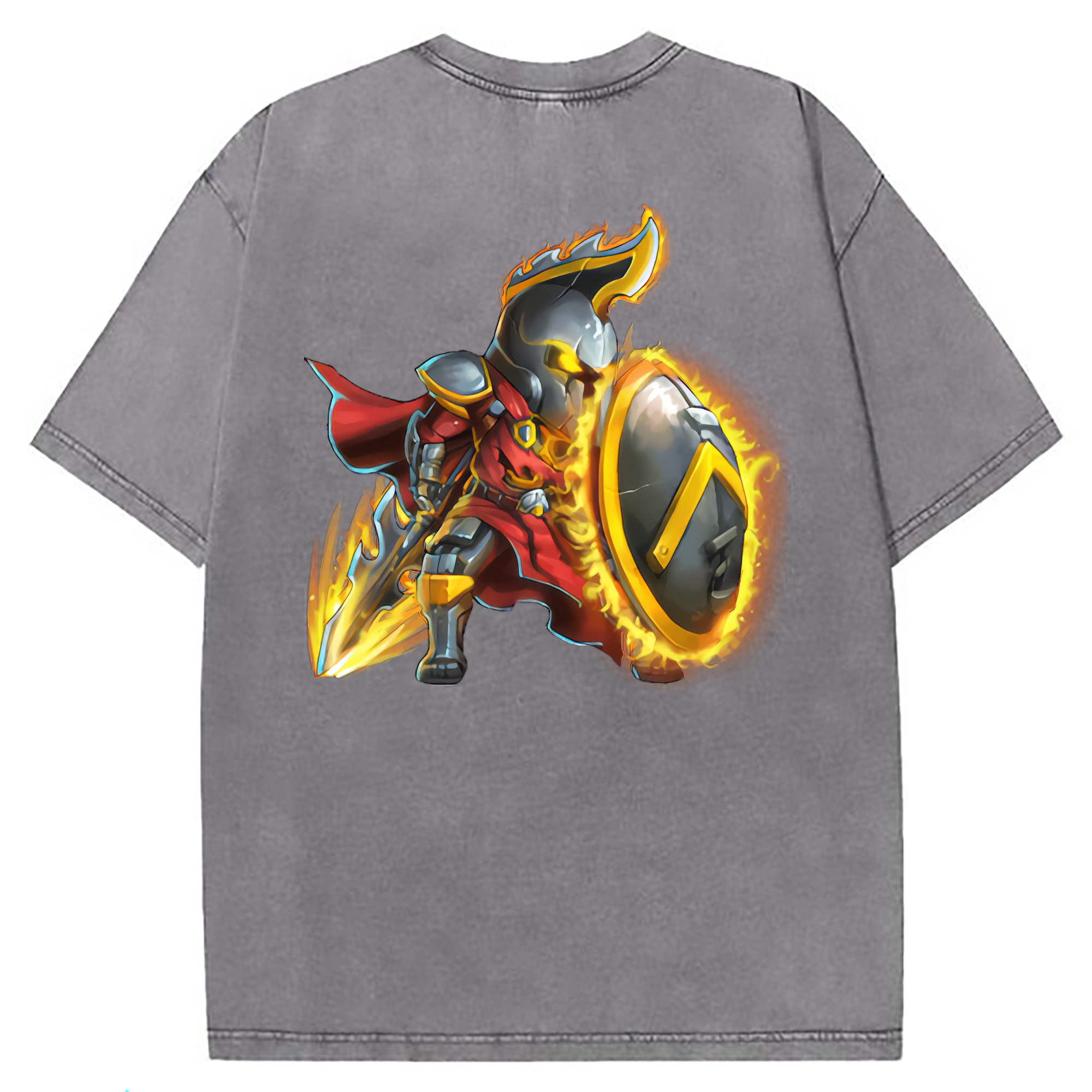 （画像用） リーグ・オブ・レジェンド League of Legends LOL 綿100% ヴィンテージ風 半袖Tシャツ（背面プリント）