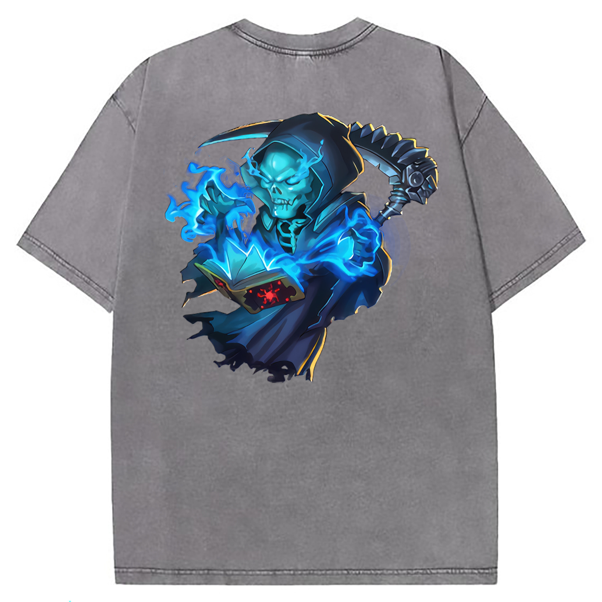 （画像用） リーグ・オブ・レジェンド League of Legends LOL 綿100% ヴィンテージ風 半袖Tシャツ（背面プリント）