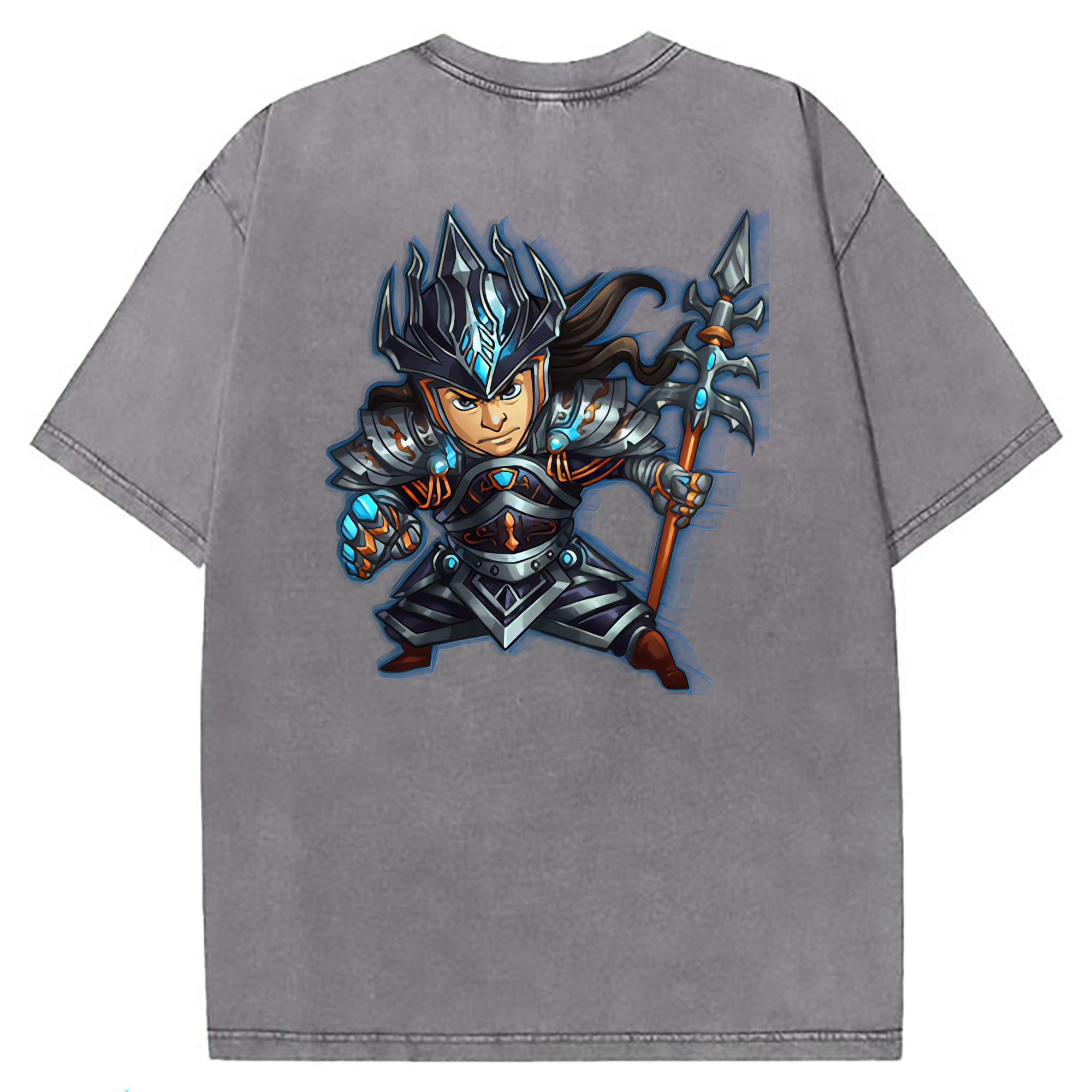 （画像用） リーグ・オブ・レジェンド League of Legends LOL 綿100% ヴィンテージ風 半袖Tシャツ（背面プリント）