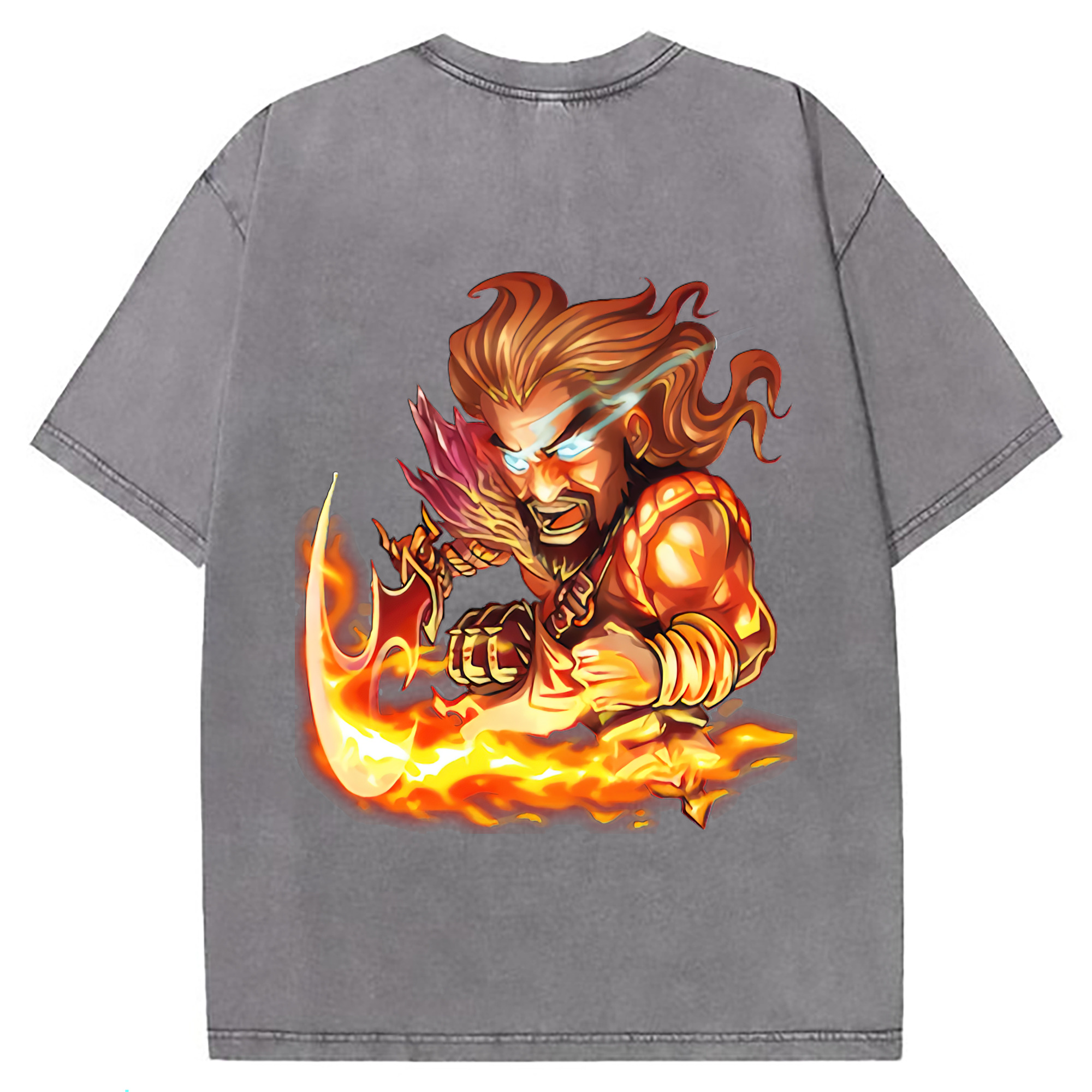 （画像用） リーグ・オブ・レジェンド League of Legends LOL 綿100% ヴィンテージ風 半袖Tシャツ（背面プリント）