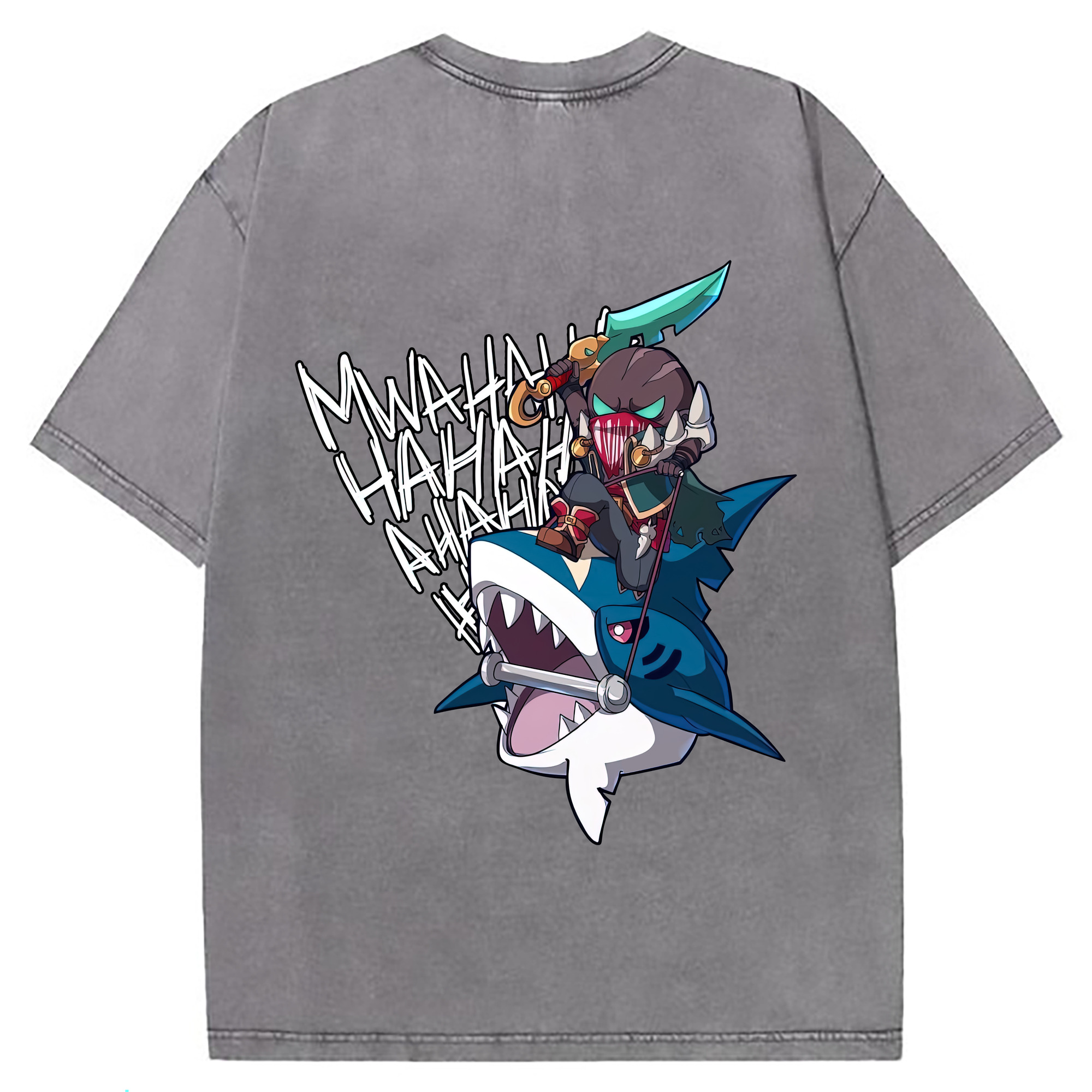 （画像用） リーグ・オブ・レジェンド League of Legends LOL 綿100% ヴィンテージ風 半袖Tシャツ（背面プリント）
