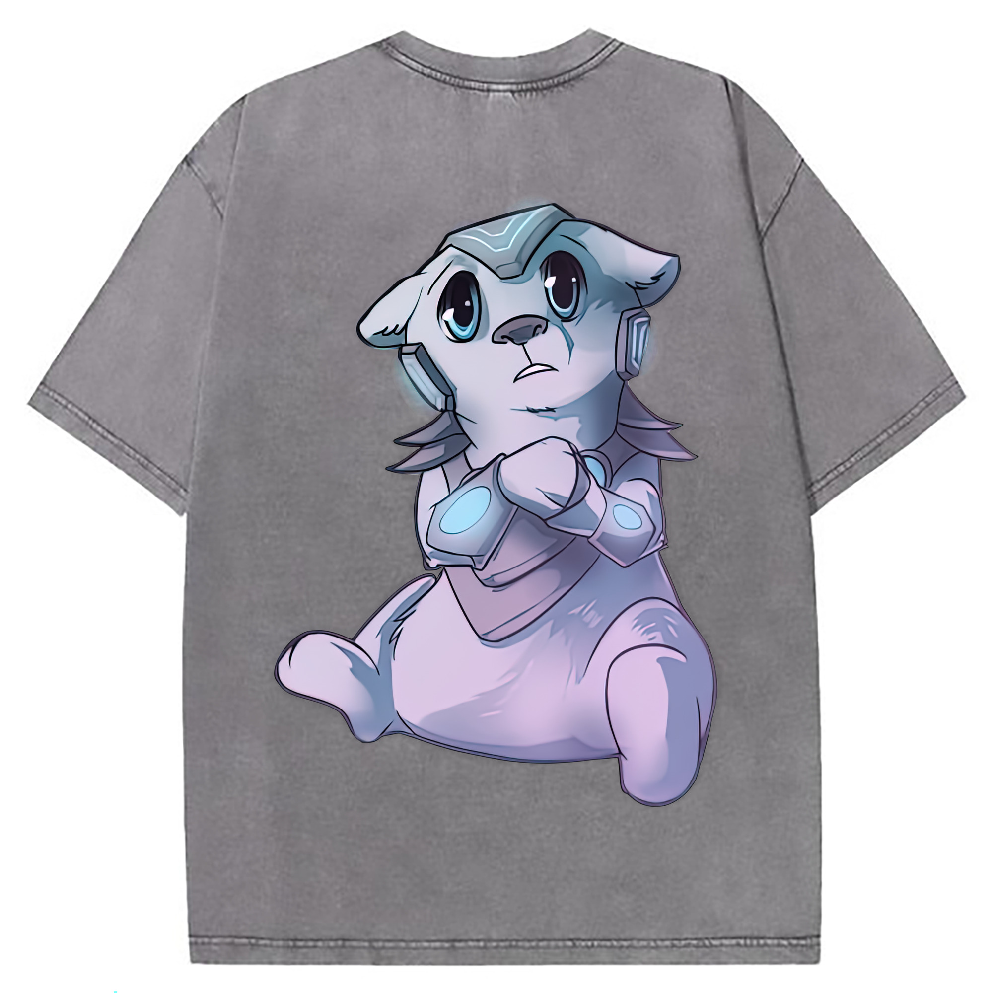 （画像用） リーグ・オブ・レジェンド League of Legends LOL 綿100% ヴィンテージ風 半袖Tシャツ（背面プリント）