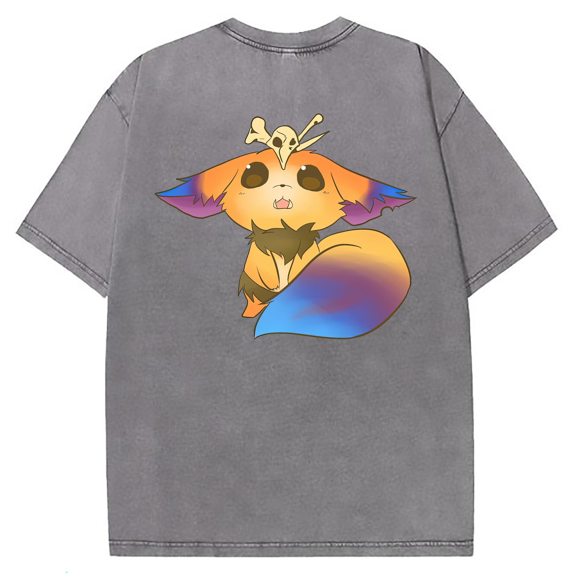 （画像用） リーグ・オブ・レジェンド League of Legends LOL 綿100% ヴィンテージ風 半袖Tシャツ（背面プリント）