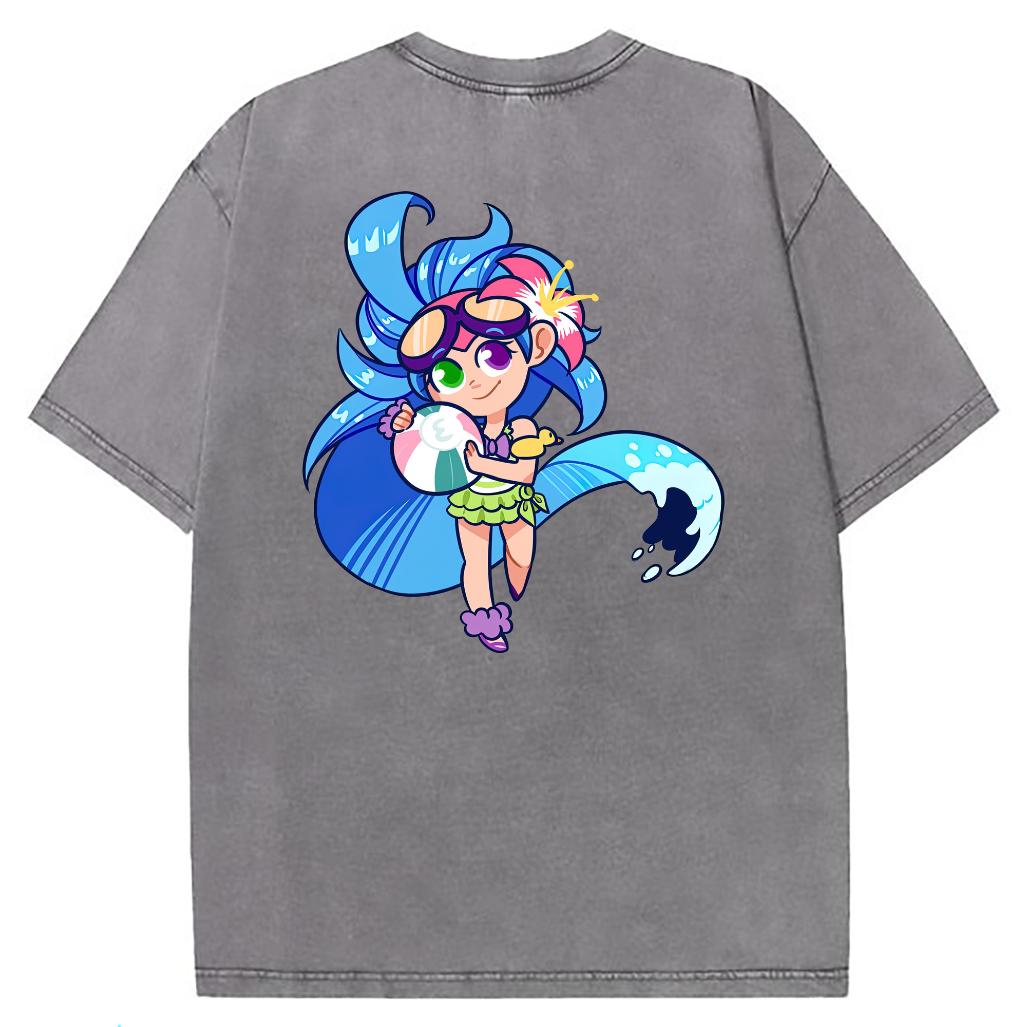 （画像用） リーグ・オブ・レジェンド League of Legends LOL 綿100% ヴィンテージ風 半袖Tシャツ（背面プリント）