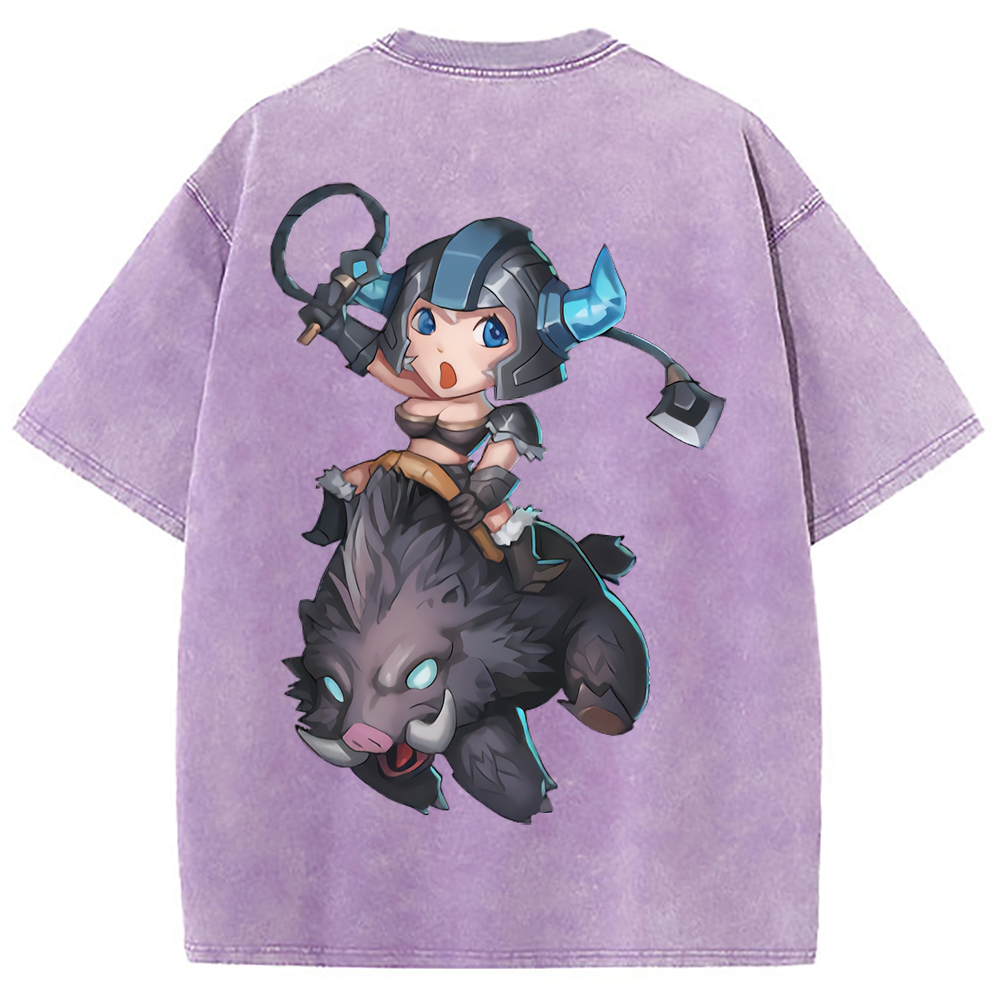 （画像用） リーグ・オブ・レジェンド League of Legends LOL 綿100% ヴィンテージ風 半袖Tシャツ（背面プリント）