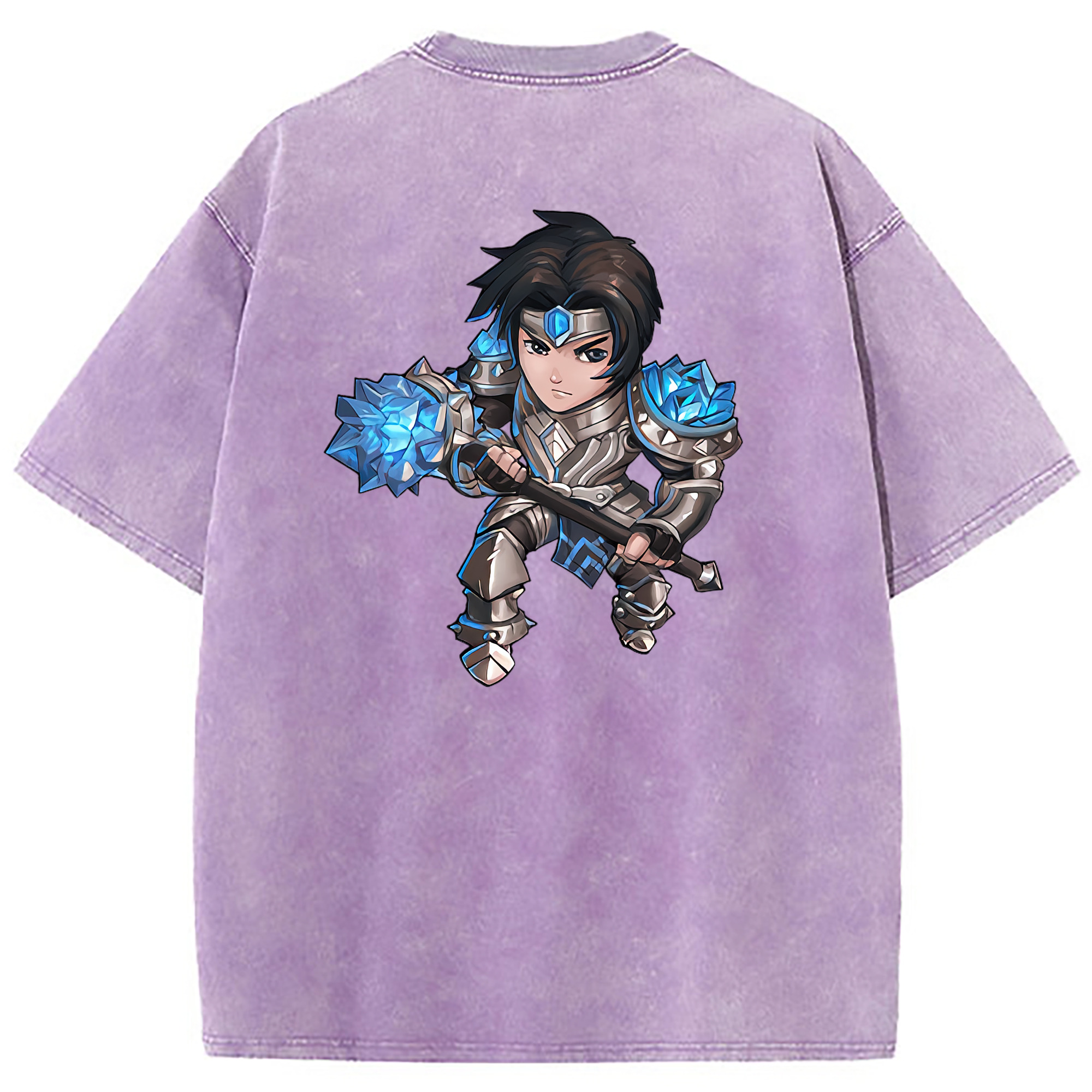 （画像用） リーグ・オブ・レジェンド League of Legends LOL 綿100% ヴィンテージ風 半袖Tシャツ（背面プリント）