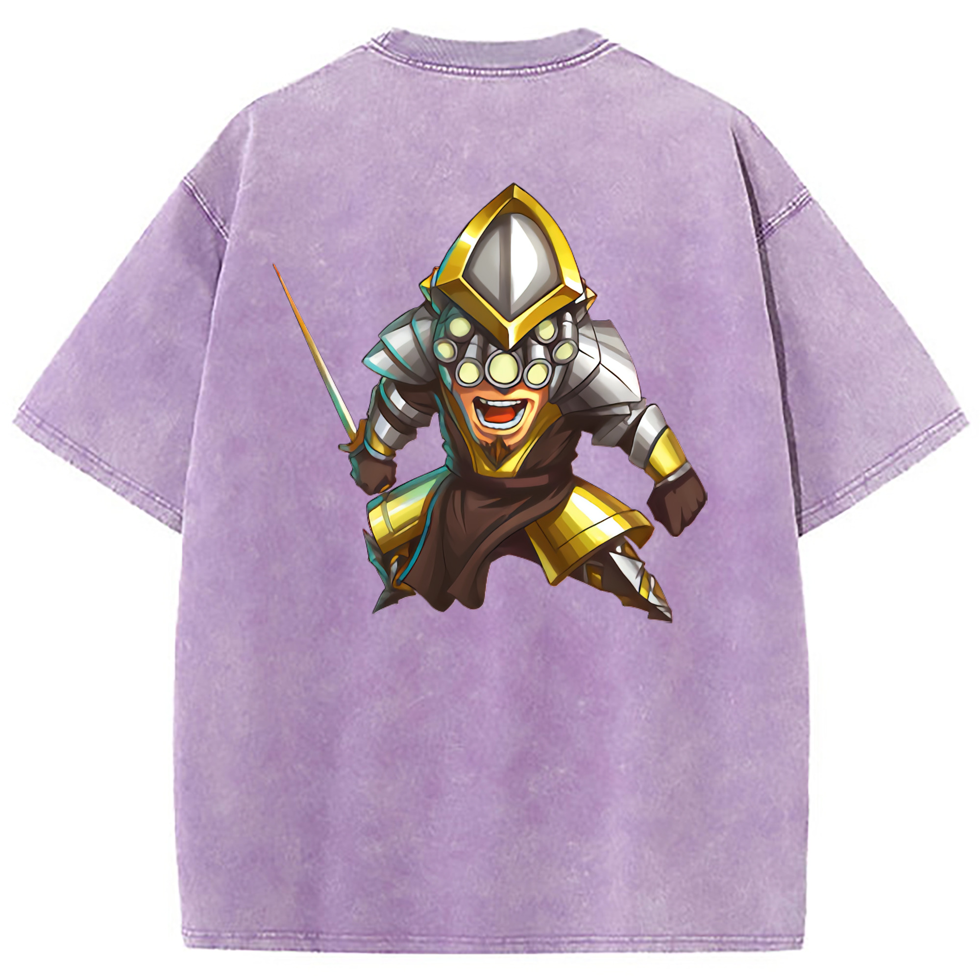 （画像用） リーグ・オブ・レジェンド League of Legends LOL 綿100% ヴィンテージ風 半袖Tシャツ（背面プリント）