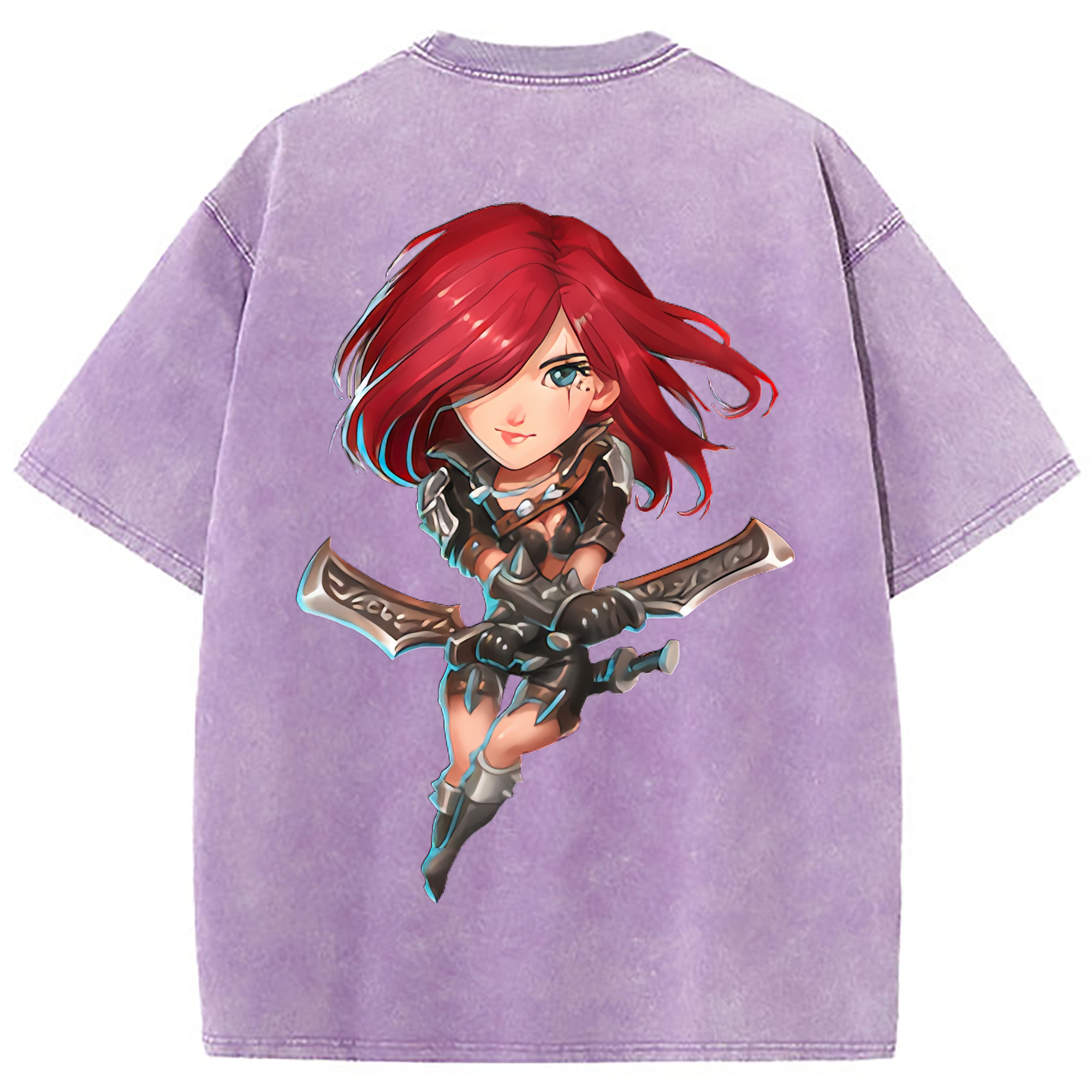 （画像用） リーグ・オブ・レジェンド League of Legends LOL 綿100% ヴィンテージ風 半袖Tシャツ（背面プリント）
