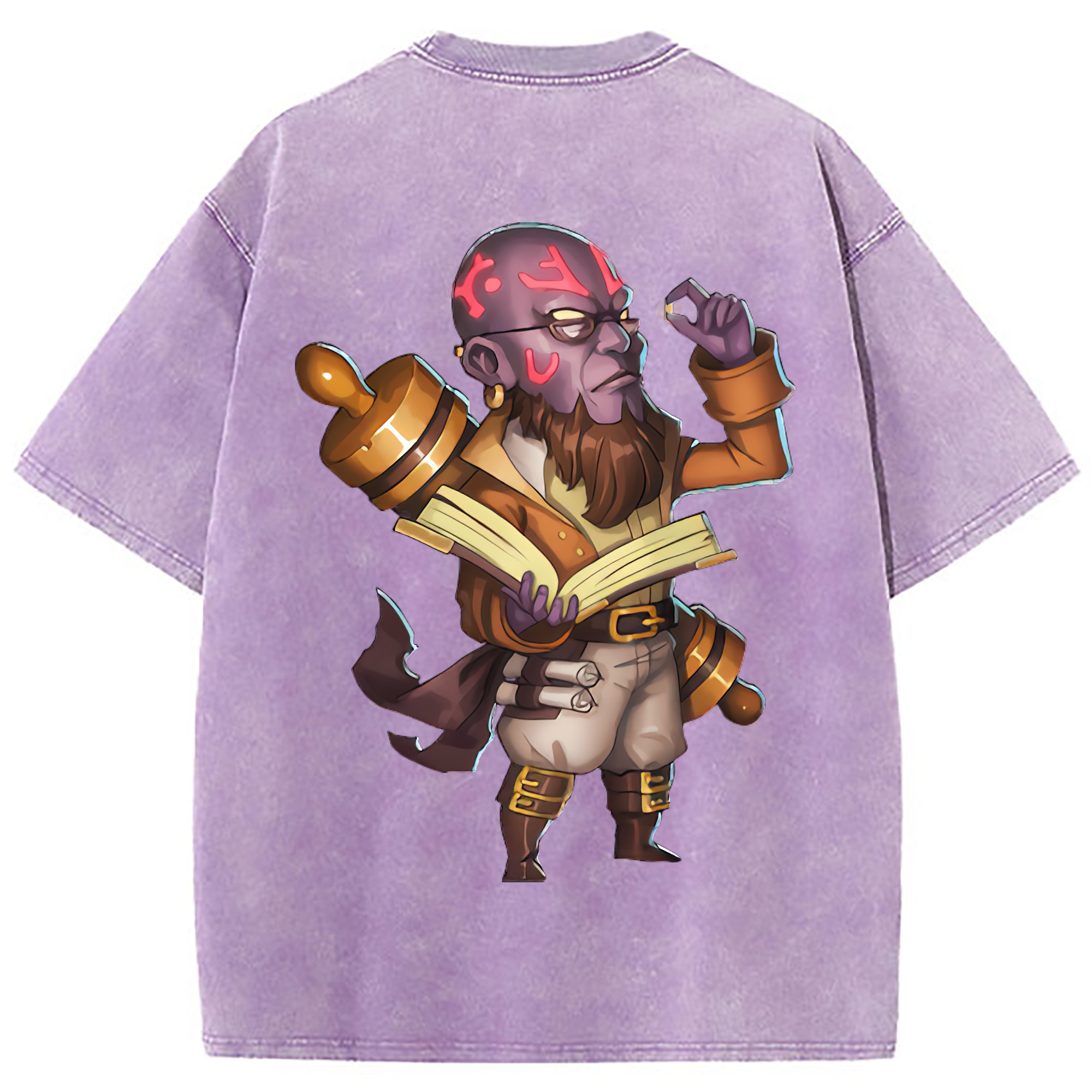 （画像用） リーグ・オブ・レジェンド League of Legends LOL 綿100% ヴィンテージ風 半袖Tシャツ（背面プリント）