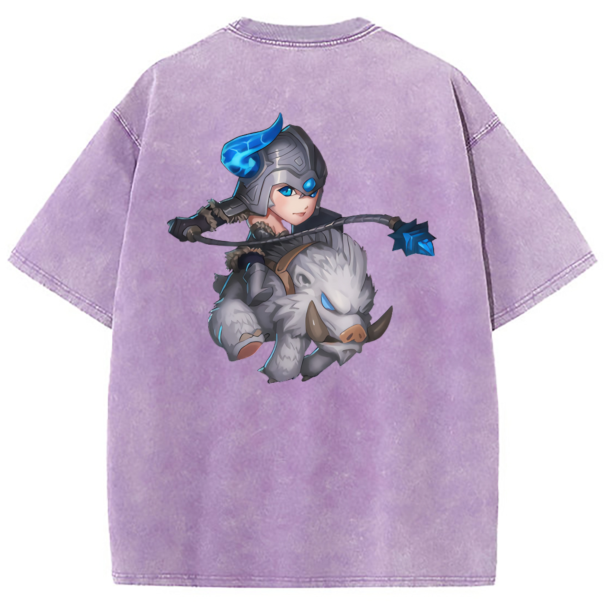 （画像用） リーグ・オブ・レジェンド League of Legends LOL 綿100% ヴィンテージ風 半袖Tシャツ（背面プリント）