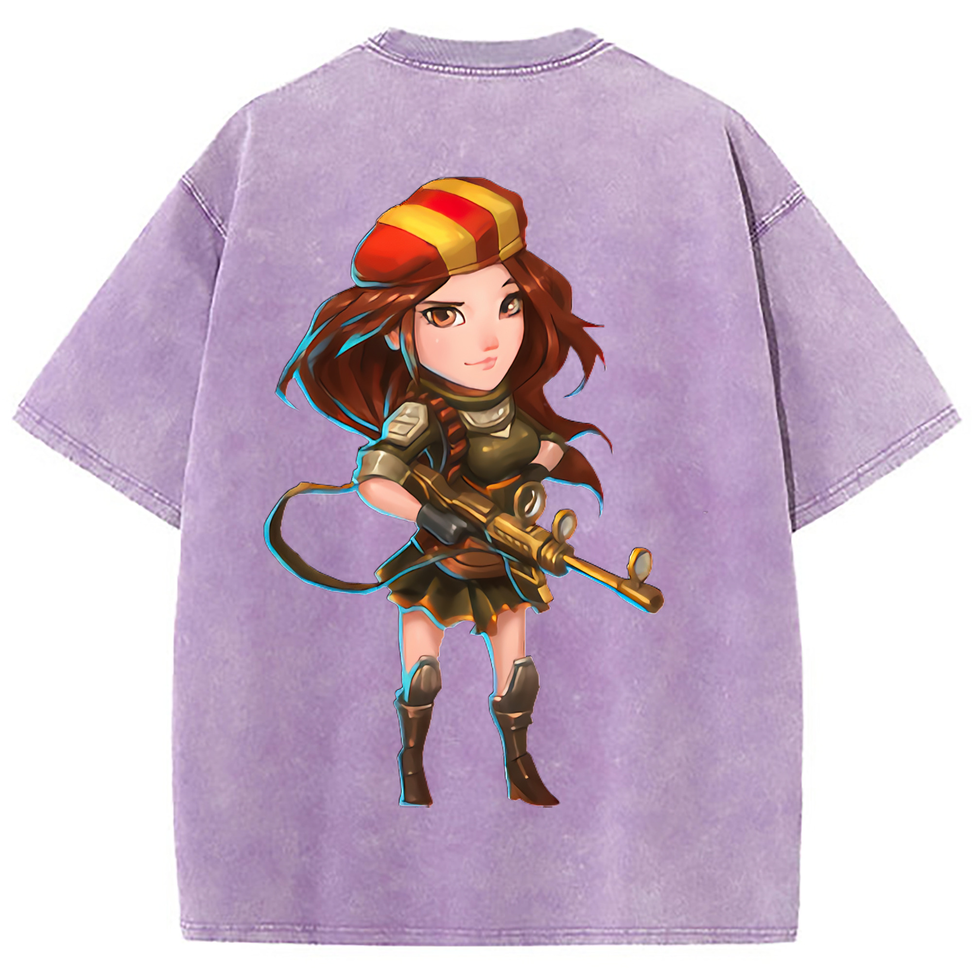 （画像用） リーグ・オブ・レジェンド League of Legends LOL 綿100% ヴィンテージ風 半袖Tシャツ（背面プリント）