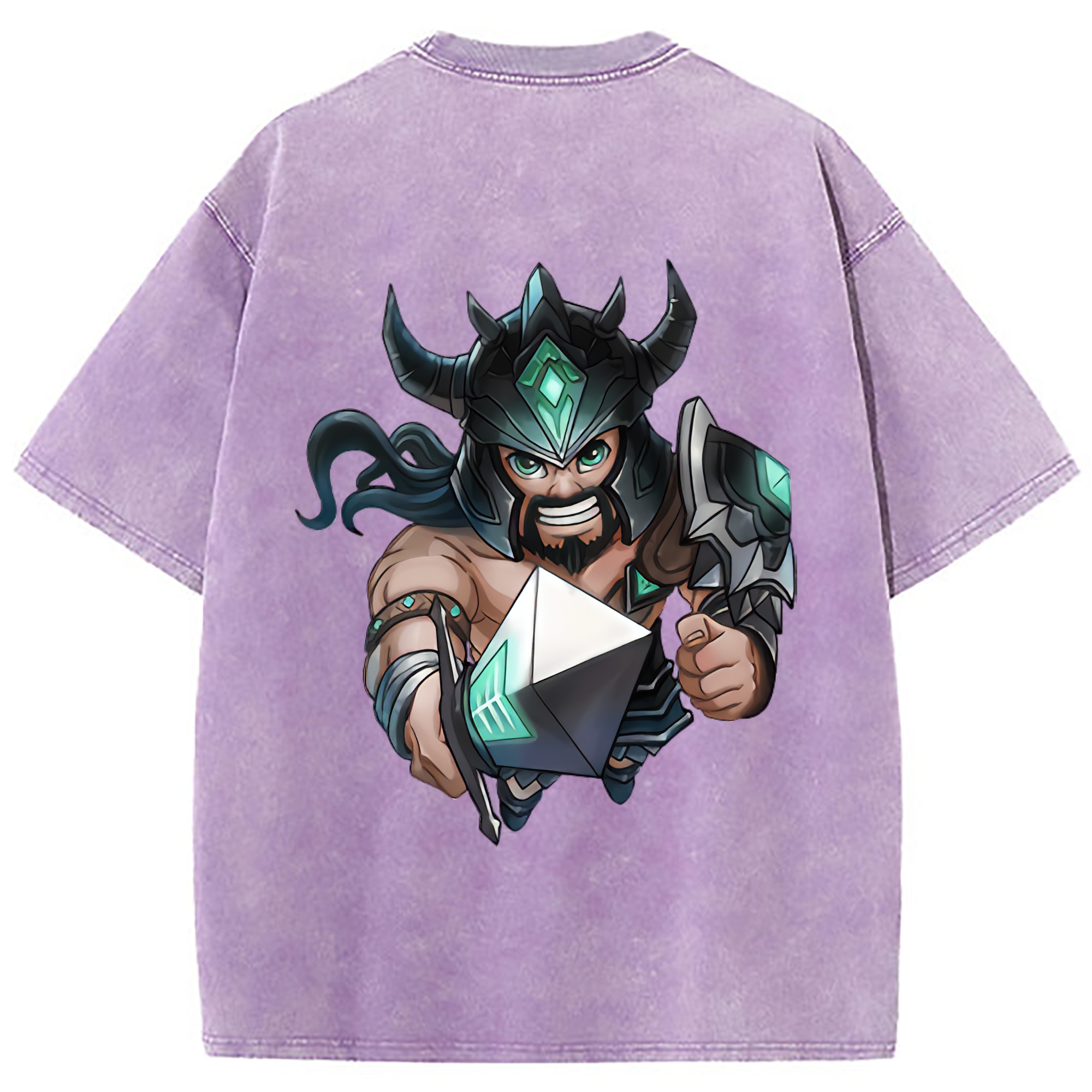 （画像用） リーグ・オブ・レジェンド League of Legends LOL 綿100% ヴィンテージ風 半袖Tシャツ（背面プリント）