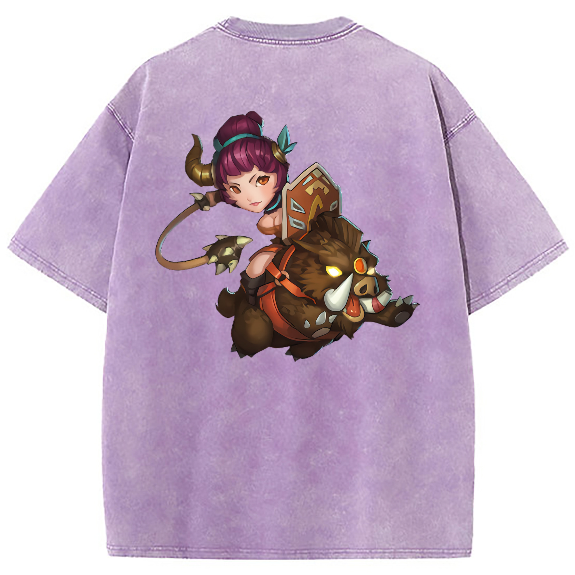 （画像用） リーグ・オブ・レジェンド League of Legends LOL 綿100% ヴィンテージ風 半袖Tシャツ（背面プリント）