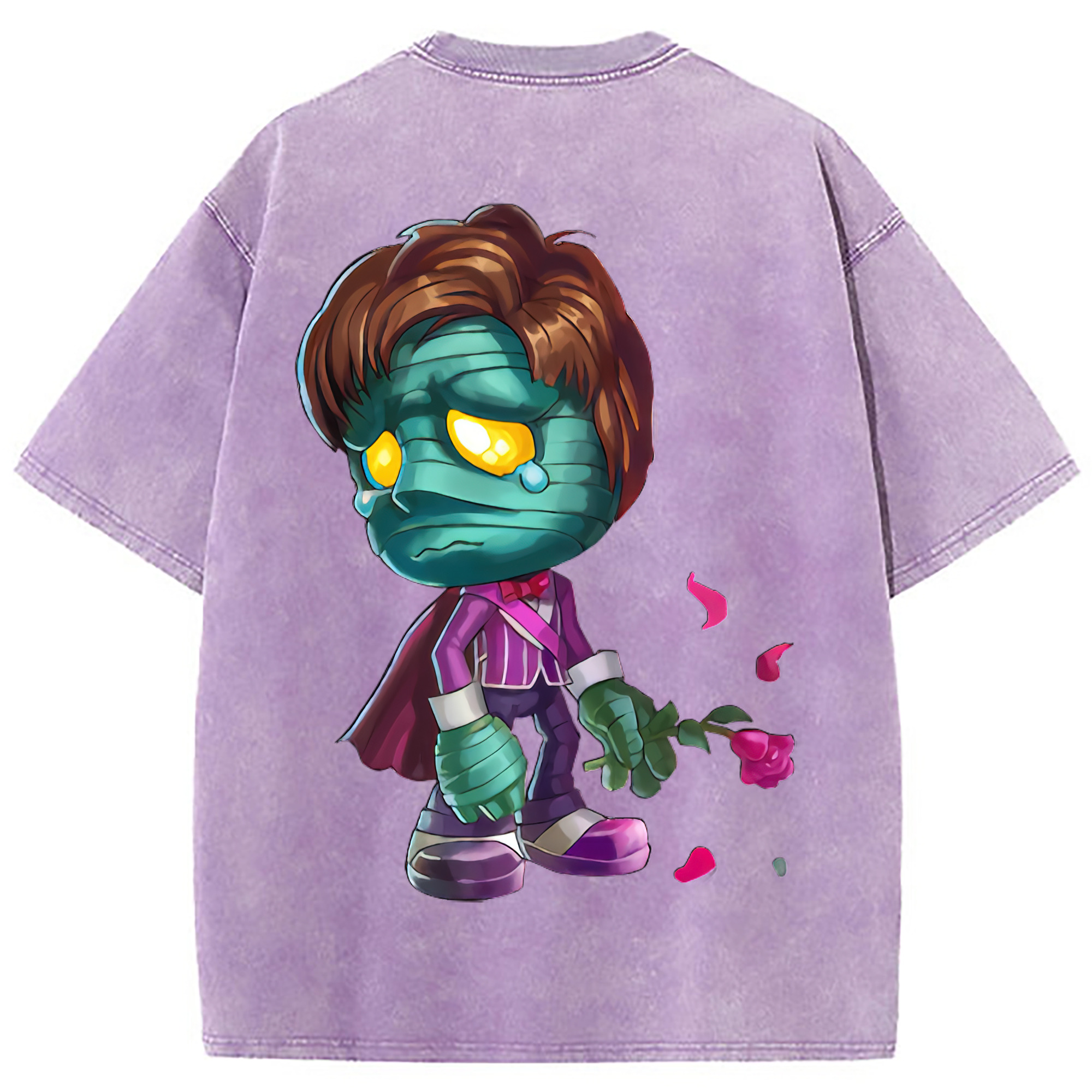 （画像用） リーグ・オブ・レジェンド League of Legends LOL 綿100% ヴィンテージ風 半袖Tシャツ（背面プリント）