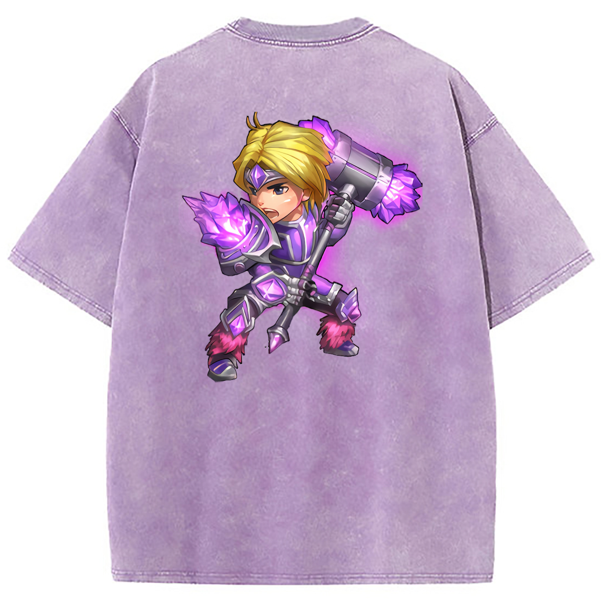 （画像用） リーグ・オブ・レジェンド League of Legends LOL 綿100% ヴィンテージ風 半袖Tシャツ（背面プリント）