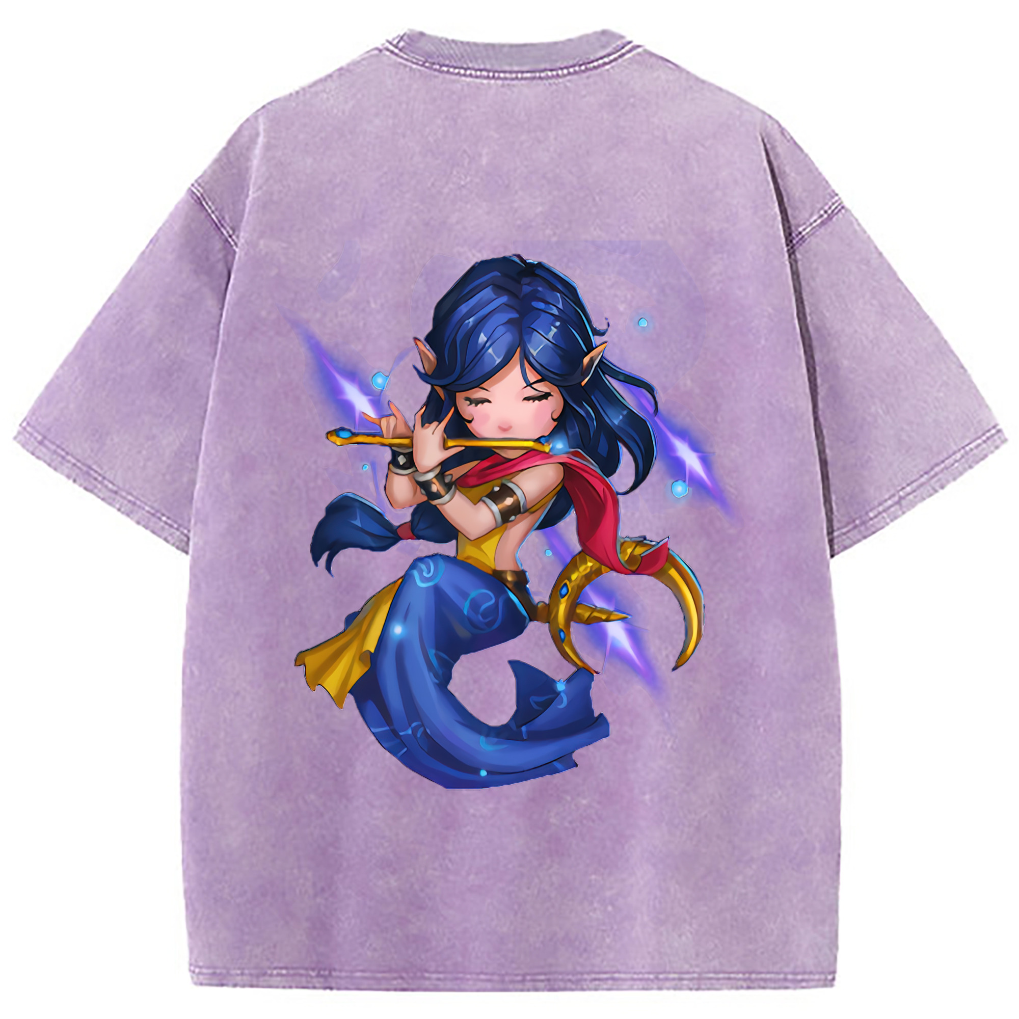（画像用） リーグ・オブ・レジェンド League of Legends LOL 綿100% ヴィンテージ風 半袖Tシャツ（背面プリント）