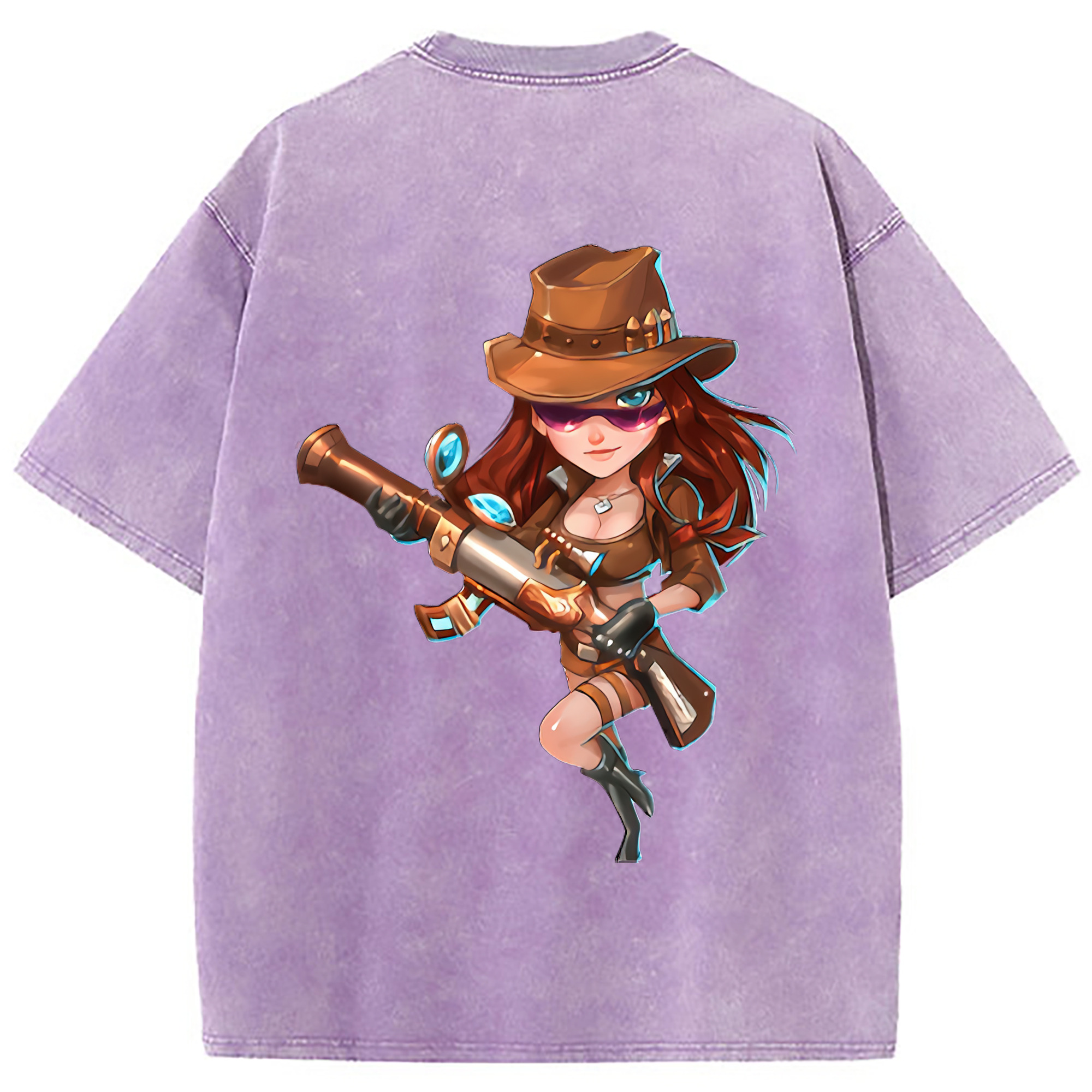 （画像用） リーグ・オブ・レジェンド League of Legends LOL 綿100% ヴィンテージ風 半袖Tシャツ（背面プリント）