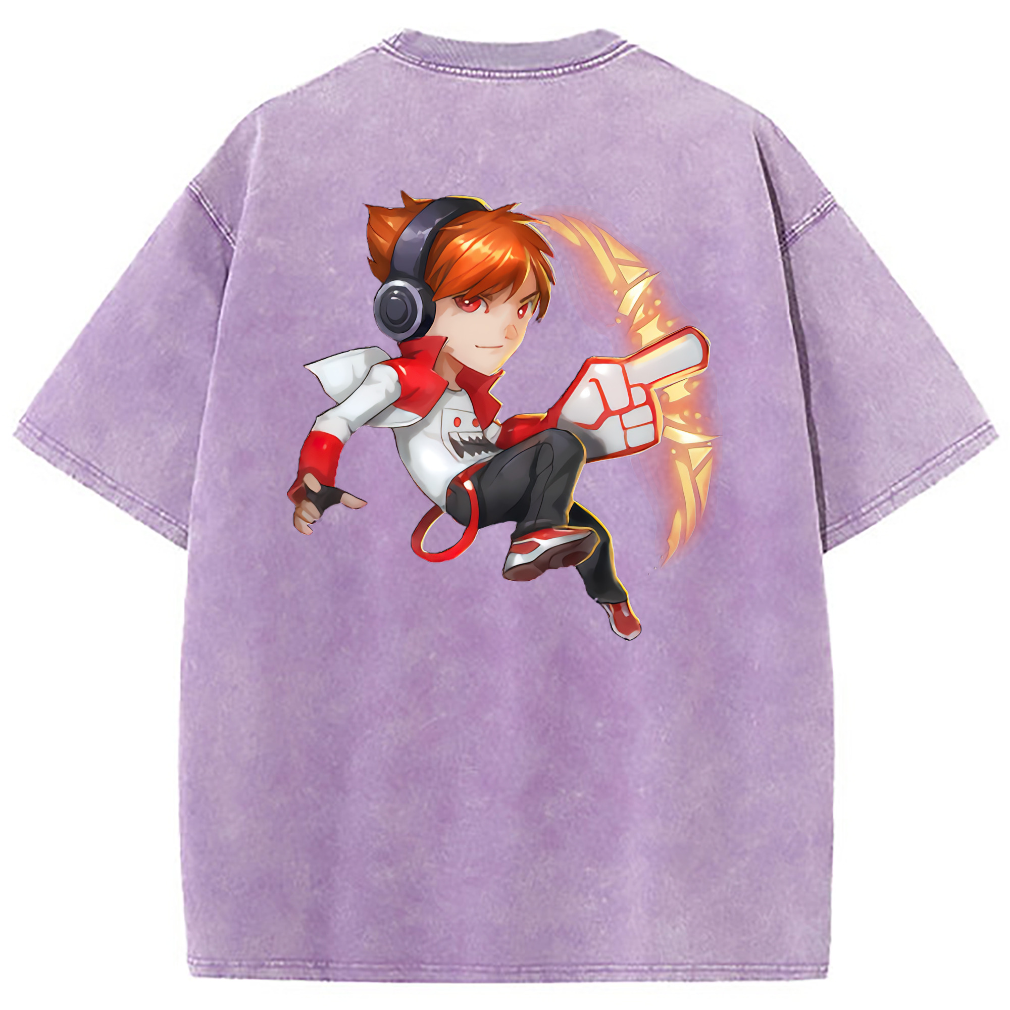 （画像用） リーグ・オブ・レジェンド League of Legends LOL 綿100% ヴィンテージ風 半袖Tシャツ（背面プリント）