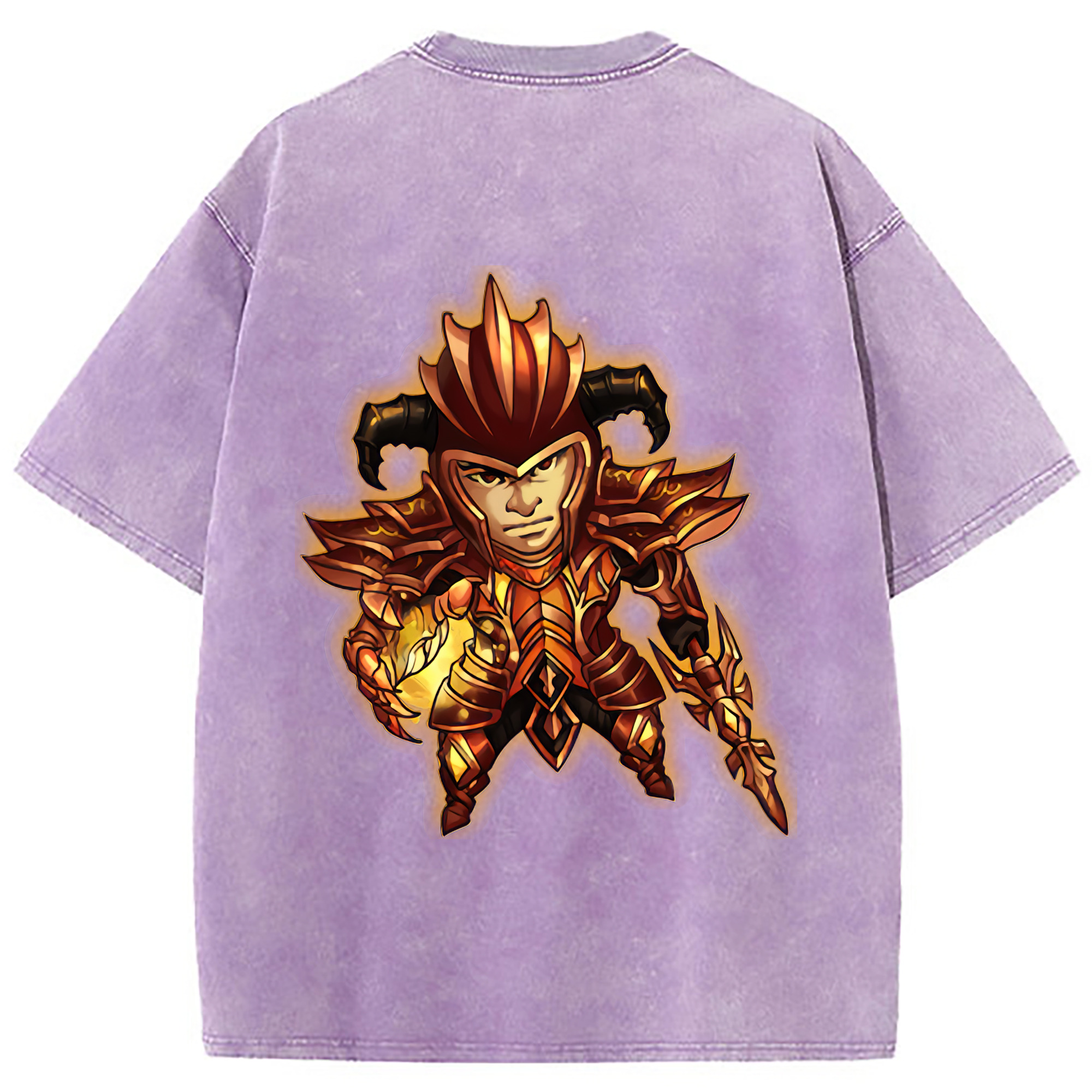 （画像用） リーグ・オブ・レジェンド League of Legends LOL 綿100% ヴィンテージ風 半袖Tシャツ（背面プリント）