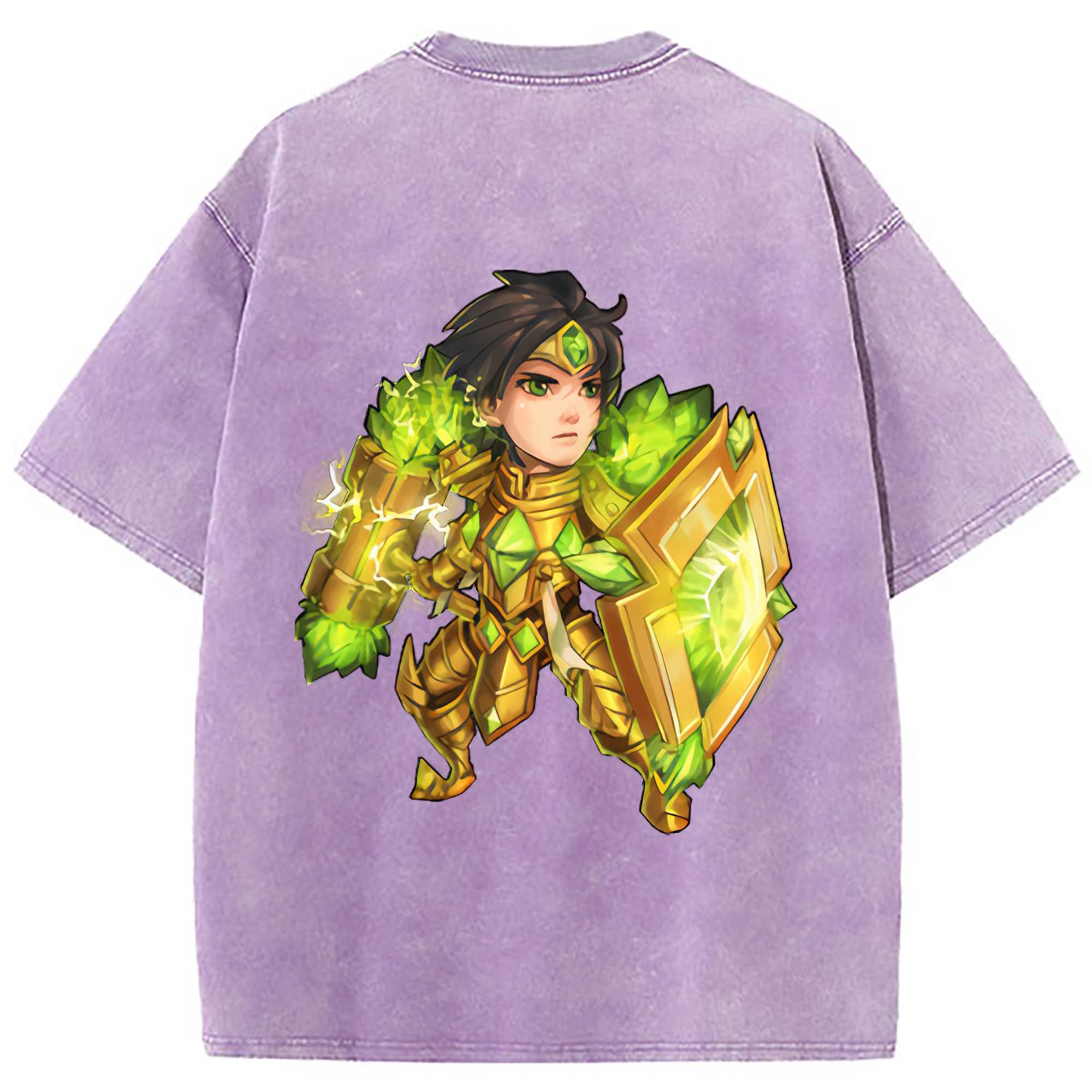 （画像用） リーグ・オブ・レジェンド League of Legends LOL 綿100% ヴィンテージ風 半袖Tシャツ（背面プリント）