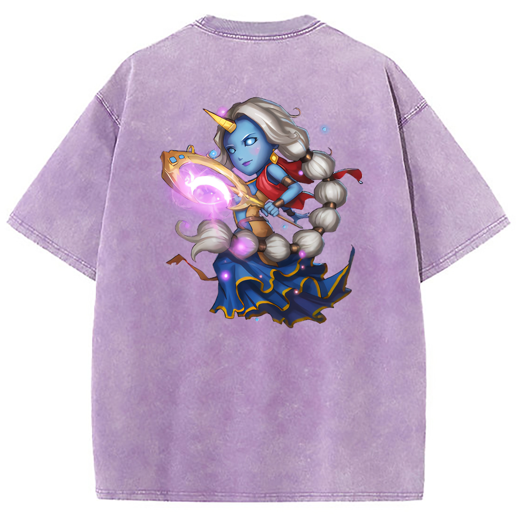 （画像用） リーグ・オブ・レジェンド League of Legends LOL 綿100% ヴィンテージ風 半袖Tシャツ（背面プリント）