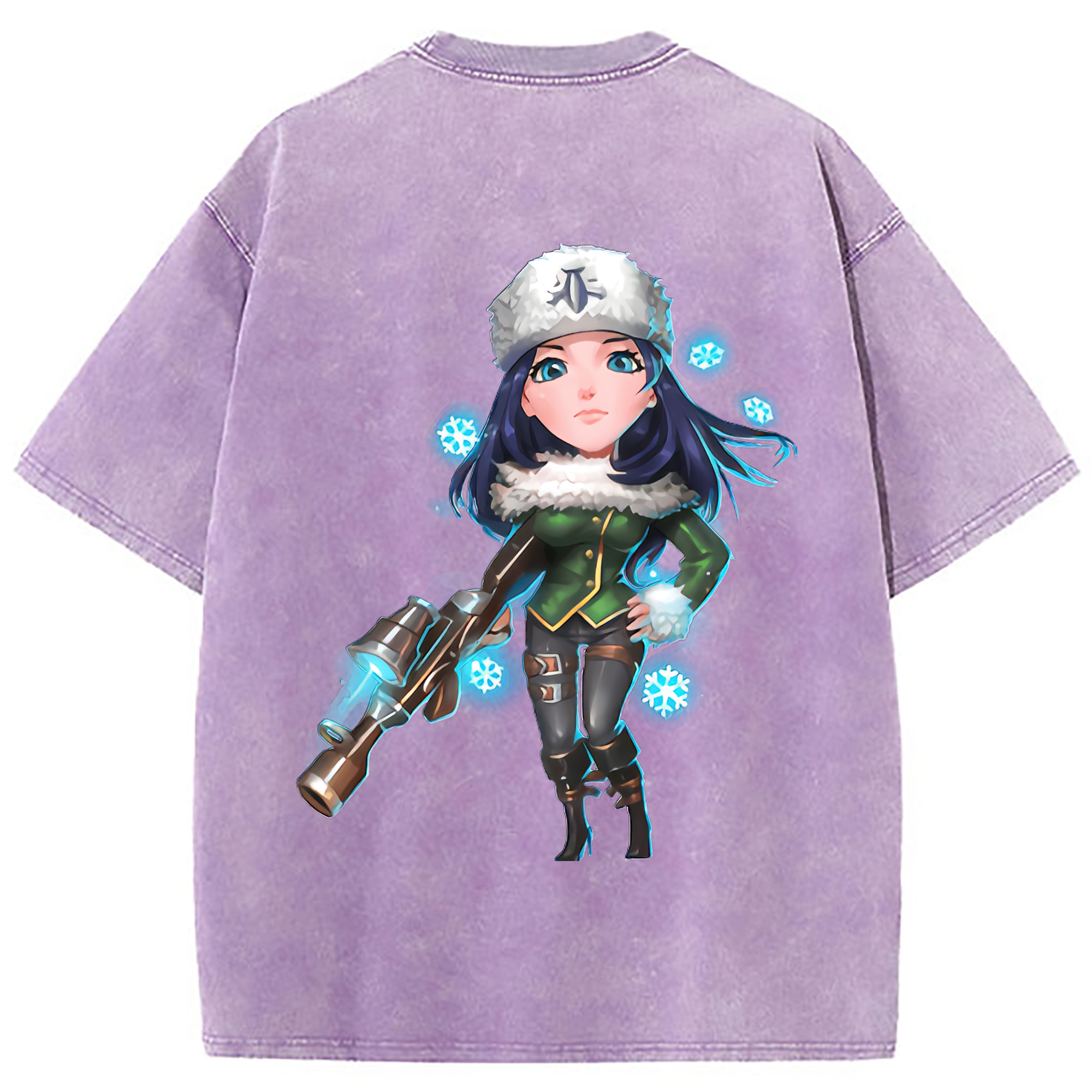 （画像用） リーグ・オブ・レジェンド League of Legends LOL 綿100% ヴィンテージ風 半袖Tシャツ（背面プリント）