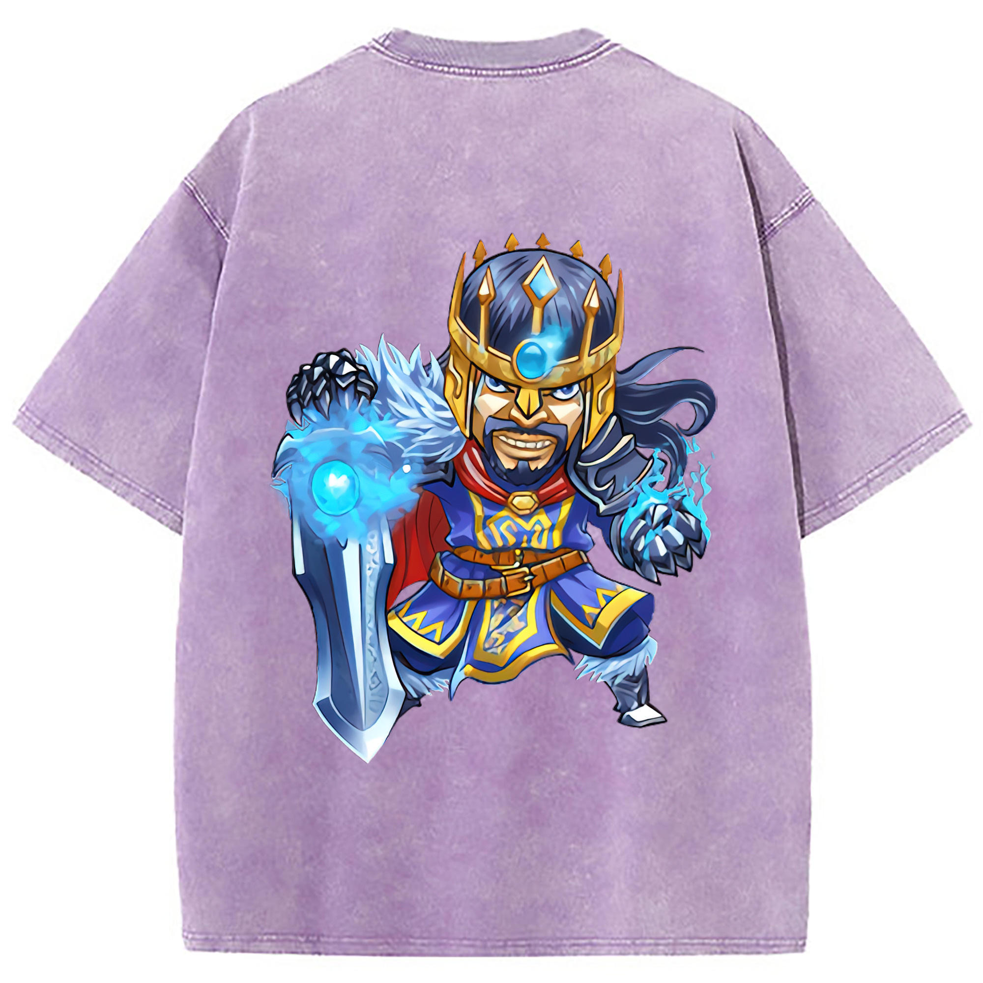 （画像用） リーグ・オブ・レジェンド League of Legends LOL 綿100% ヴィンテージ風 半袖Tシャツ（背面プリント）