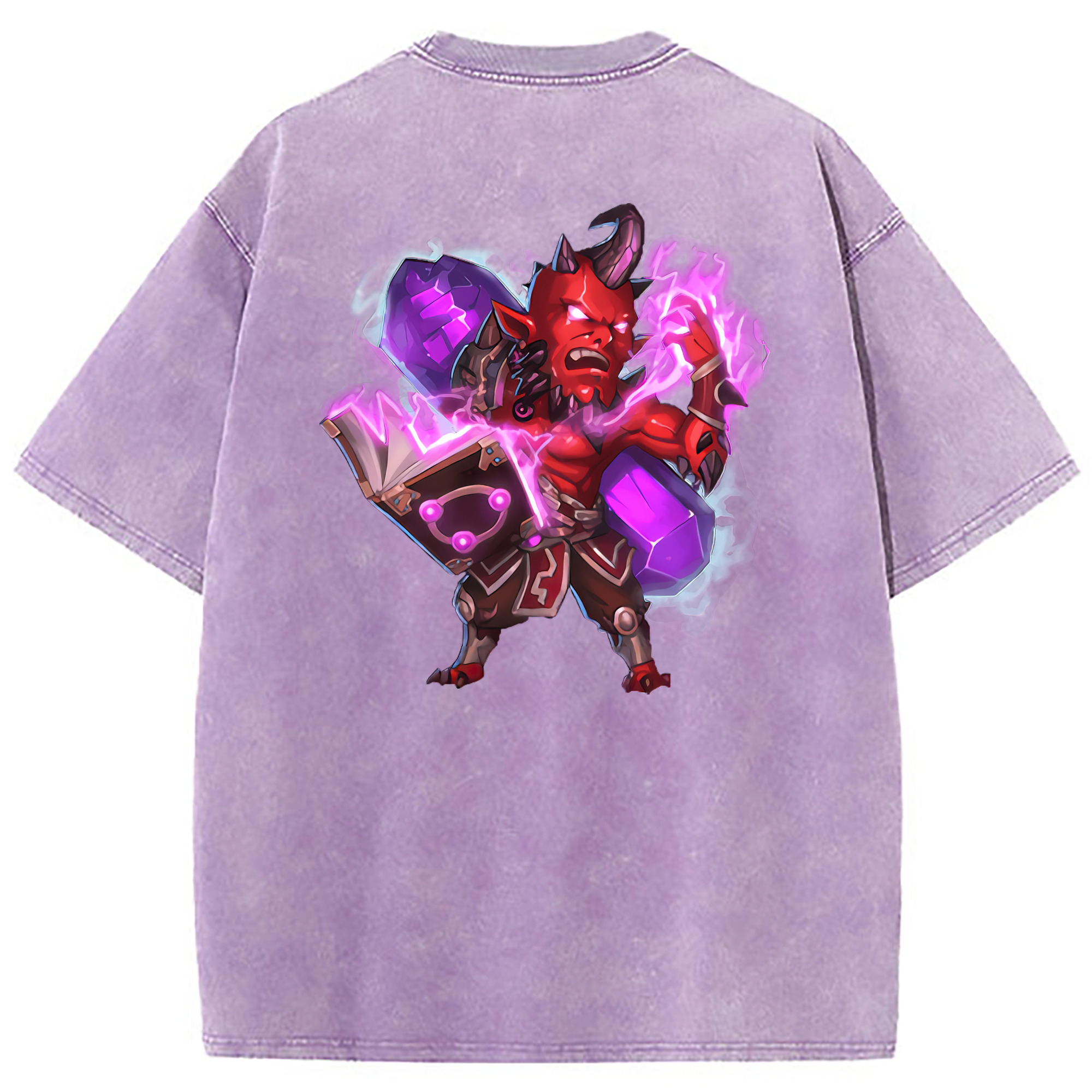 （画像用） リーグ・オブ・レジェンド League of Legends LOL 綿100% ヴィンテージ風 半袖Tシャツ（背面プリント）
