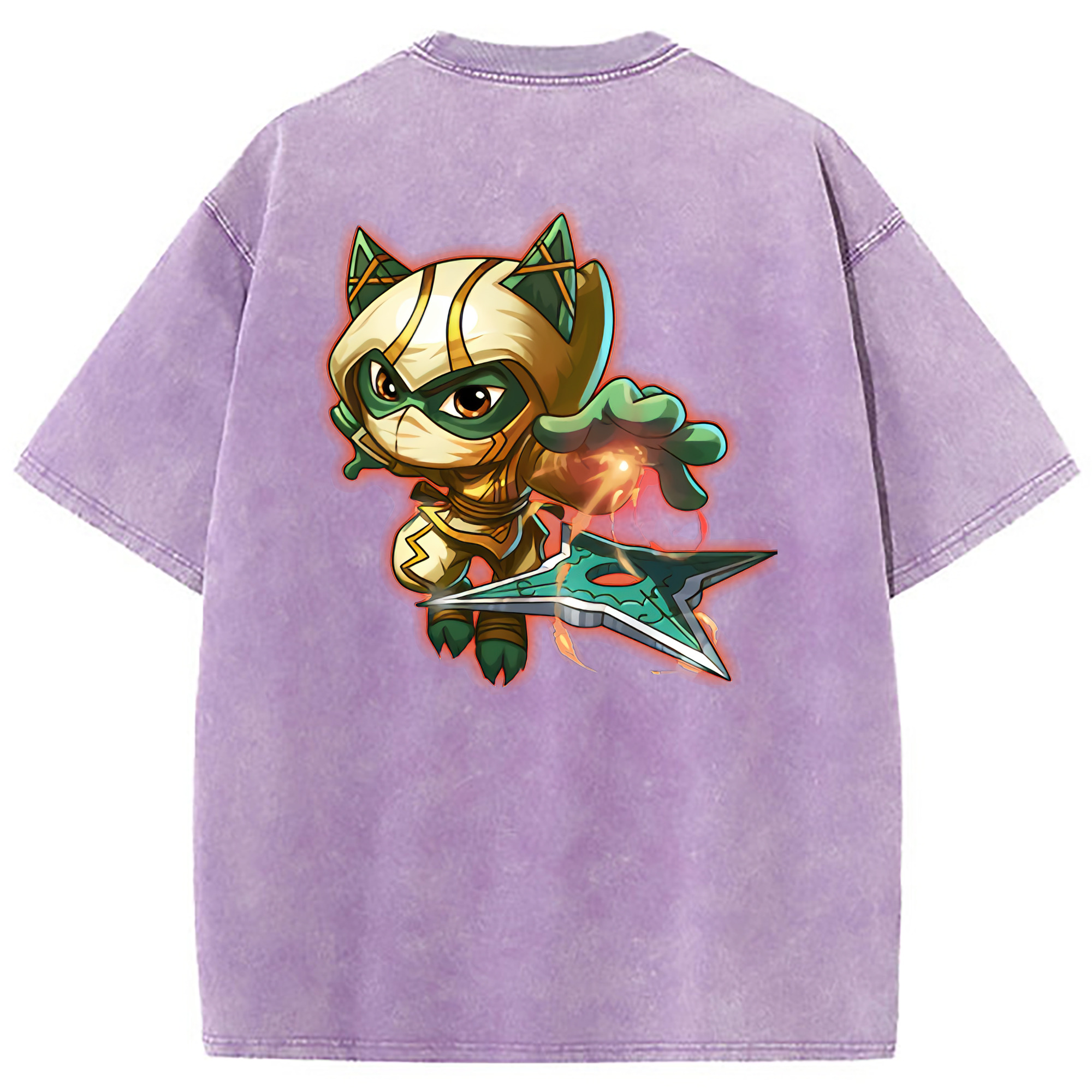 （画像用） リーグ・オブ・レジェンド League of Legends LOL 綿100% ヴィンテージ風 半袖Tシャツ（背面プリント）