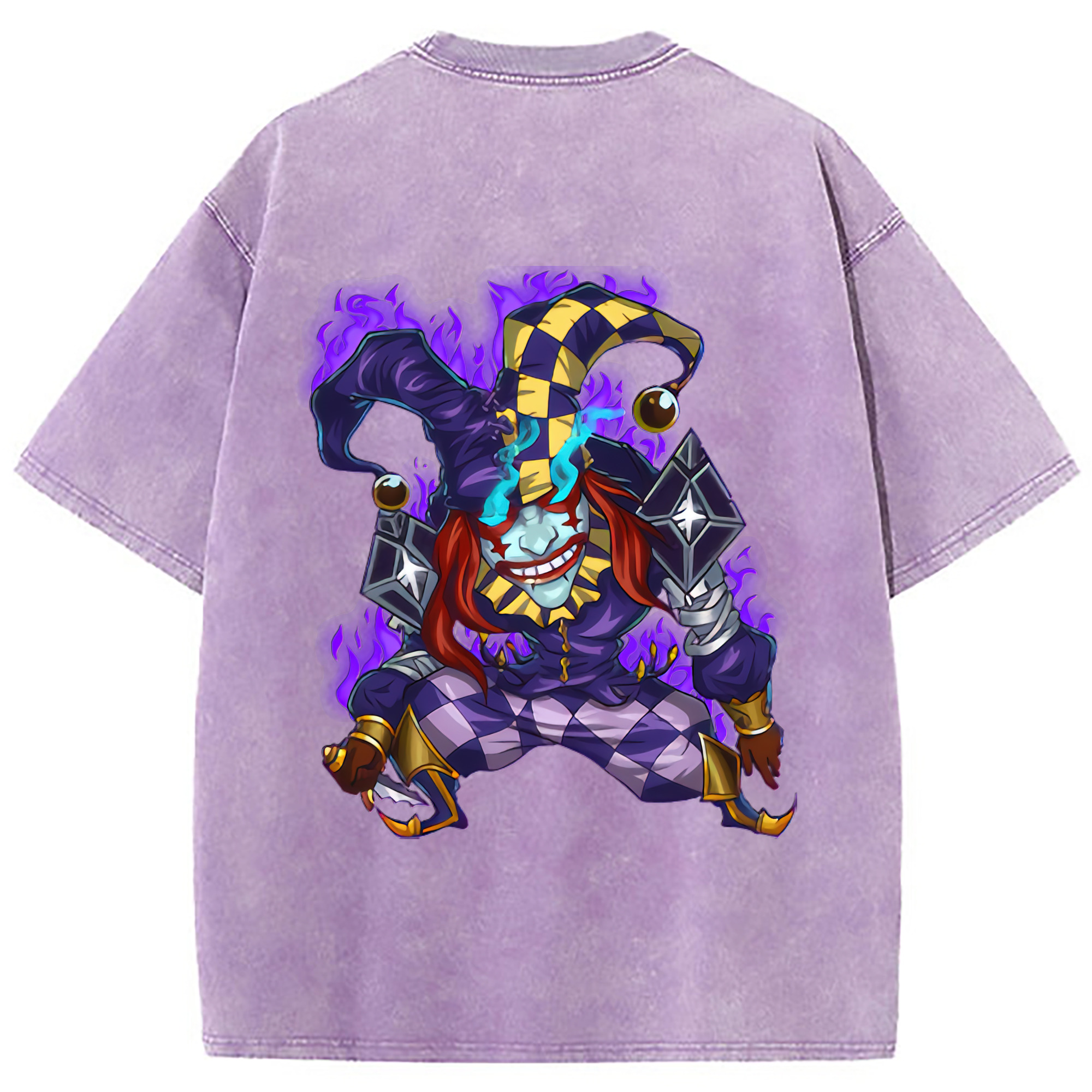 （画像用） リーグ・オブ・レジェンド League of Legends LOL 綿100% ヴィンテージ風 半袖Tシャツ（背面プリント）