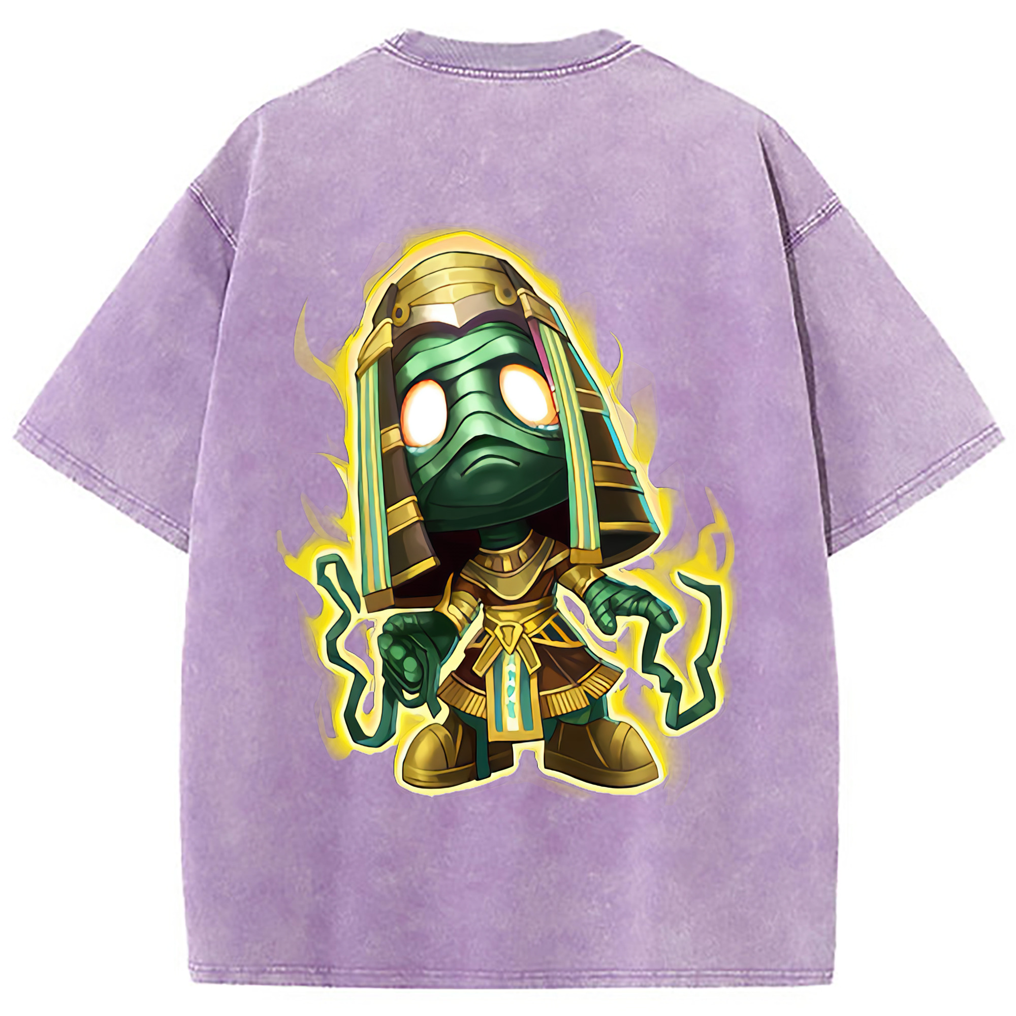 （画像用） リーグ・オブ・レジェンド League of Legends LOL 綿100% ヴィンテージ風 半袖Tシャツ（背面プリント）