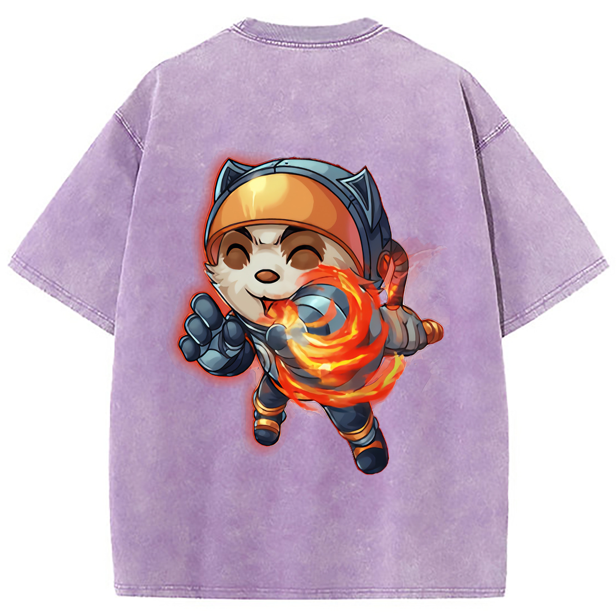 （画像用） リーグ・オブ・レジェンド League of Legends LOL 綿100% ヴィンテージ風 半袖Tシャツ（背面プリント）