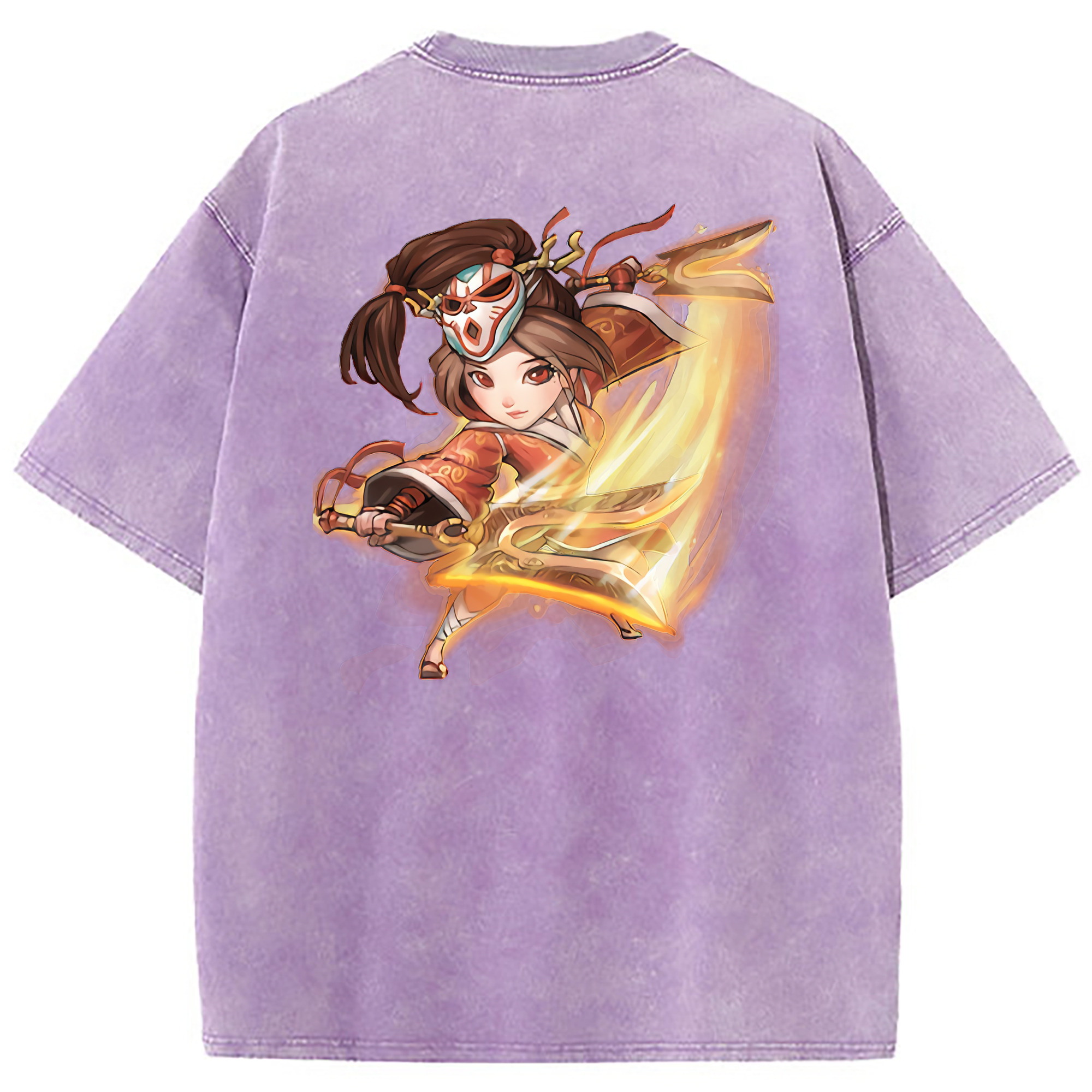 （画像用） リーグ・オブ・レジェンド League of Legends LOL 綿100% ヴィンテージ風 半袖Tシャツ（背面プリント）